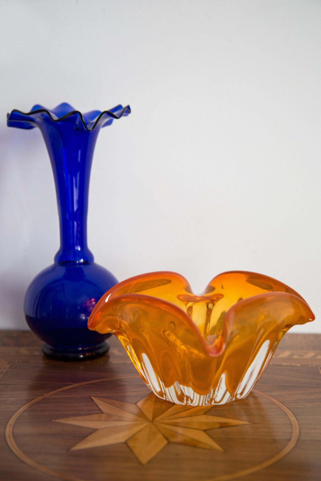 Mid Century Murano Orange Glass Bowl Ashtray, Italy, 1970s photo furniture