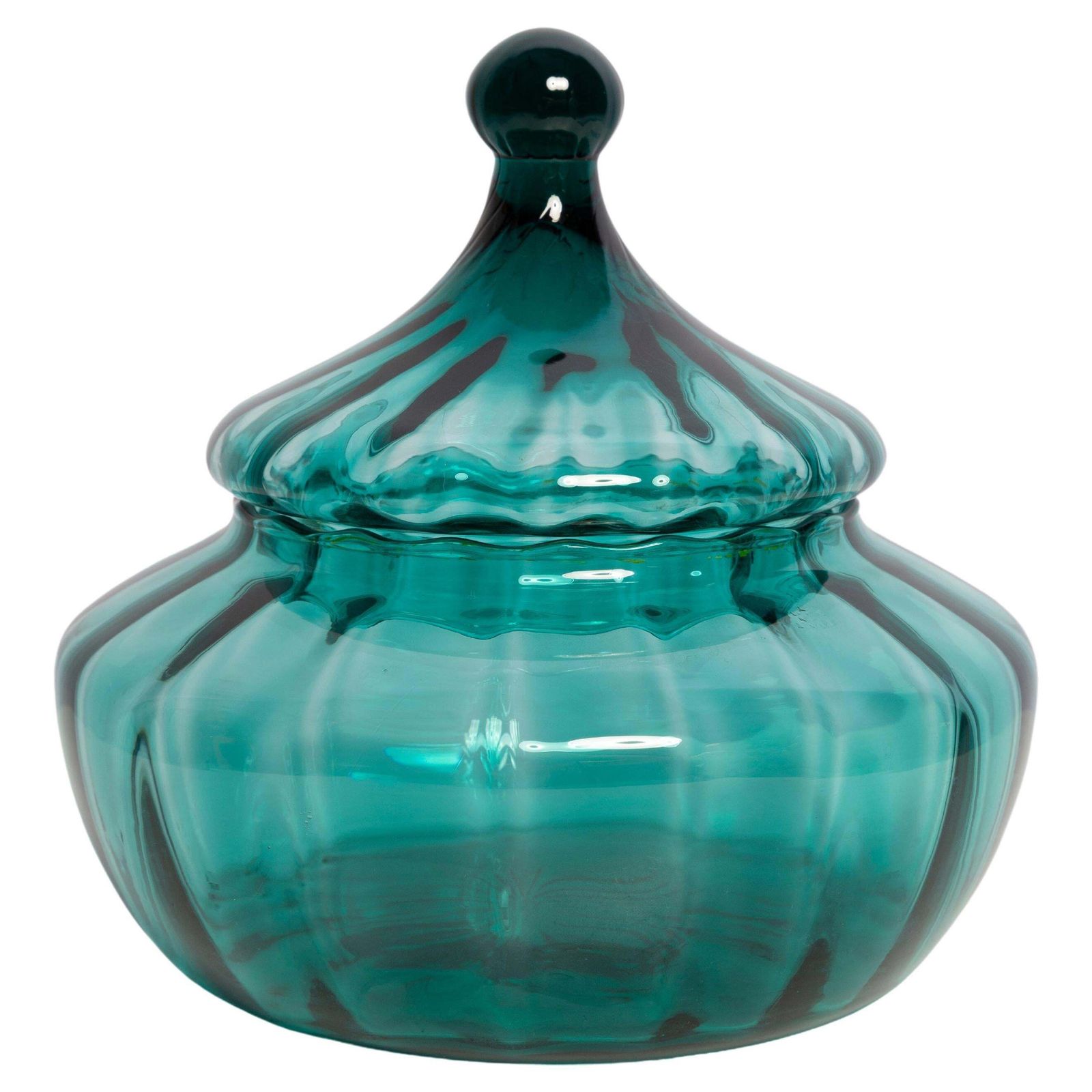 Small Mid Century Empoli Vase For Candy Or Jewelry Box, Italy, 1960s