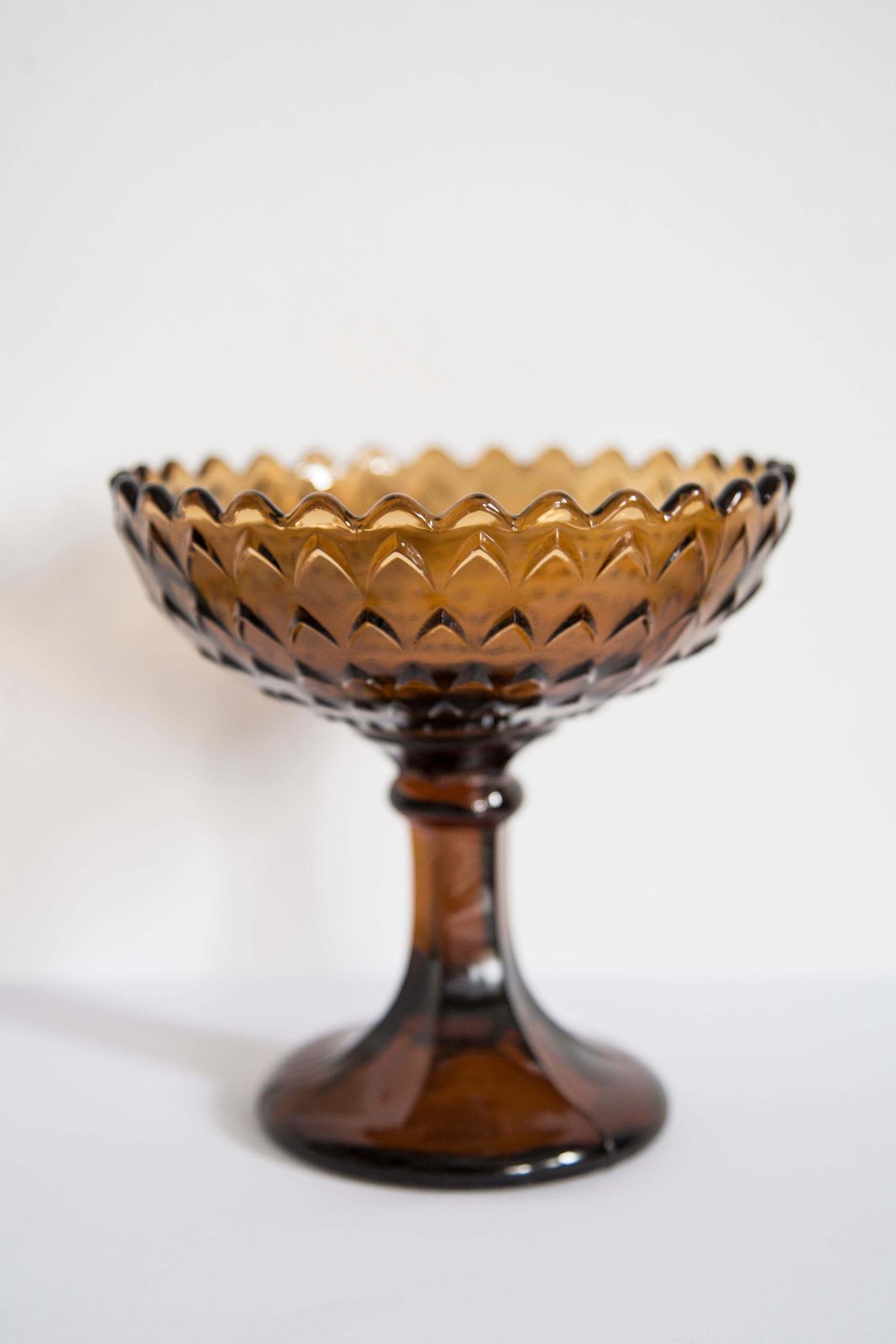 Mid Century Vintage Brown Yellow Orange Glass Sugar Bowl, Italy, 1960s photo 76.0