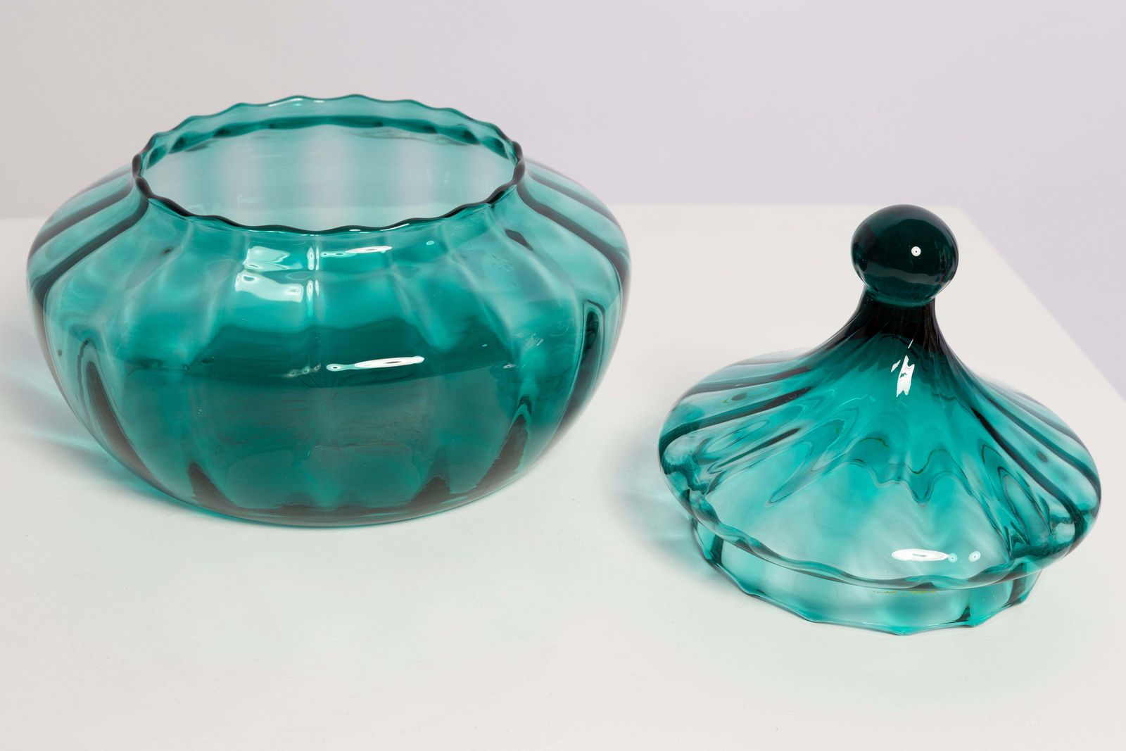 Small Mid Century Empoli Vase For Candy Or Jewelry Box, Italy, 1960s photo vintage