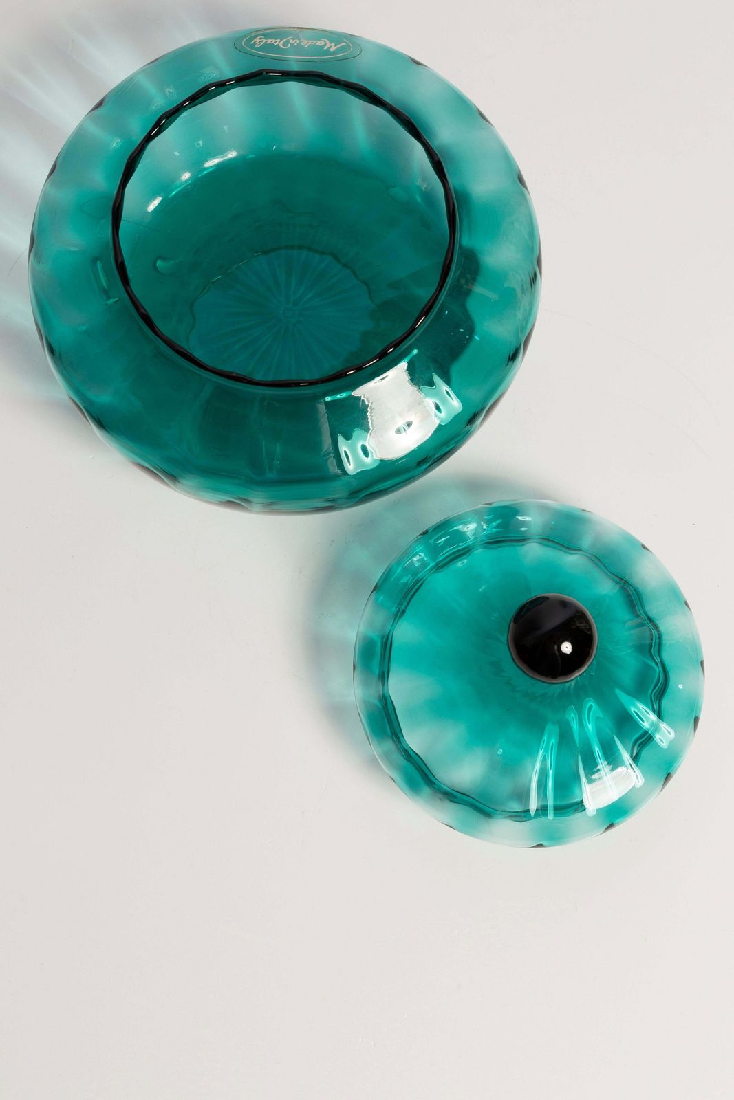 photo furniture Small Mid Century Empoli Vase For Candy Or Jewelry Box, Italy, 1960s