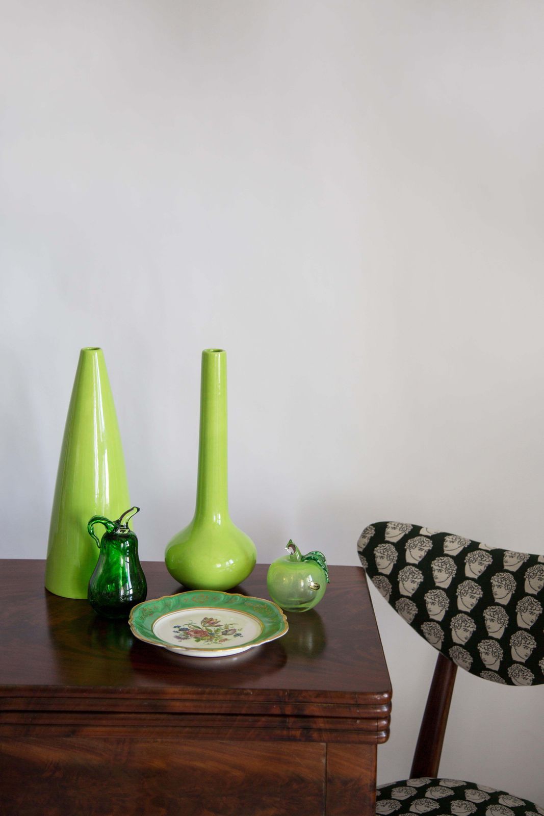 Mid Century Handmade Crystal Glass Pear, Poland, Europe, 1960s. photo Home Decor
