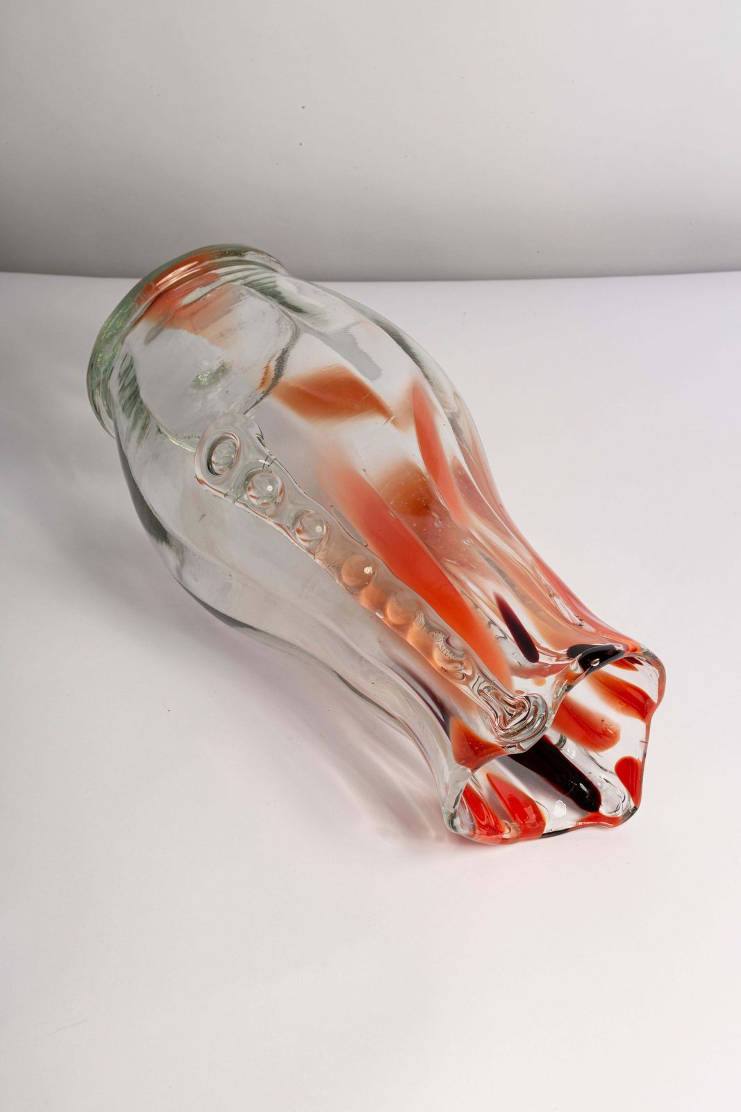 Mid Century Vintage Artistic Glass Vase, Europe, 1970s photo vintage