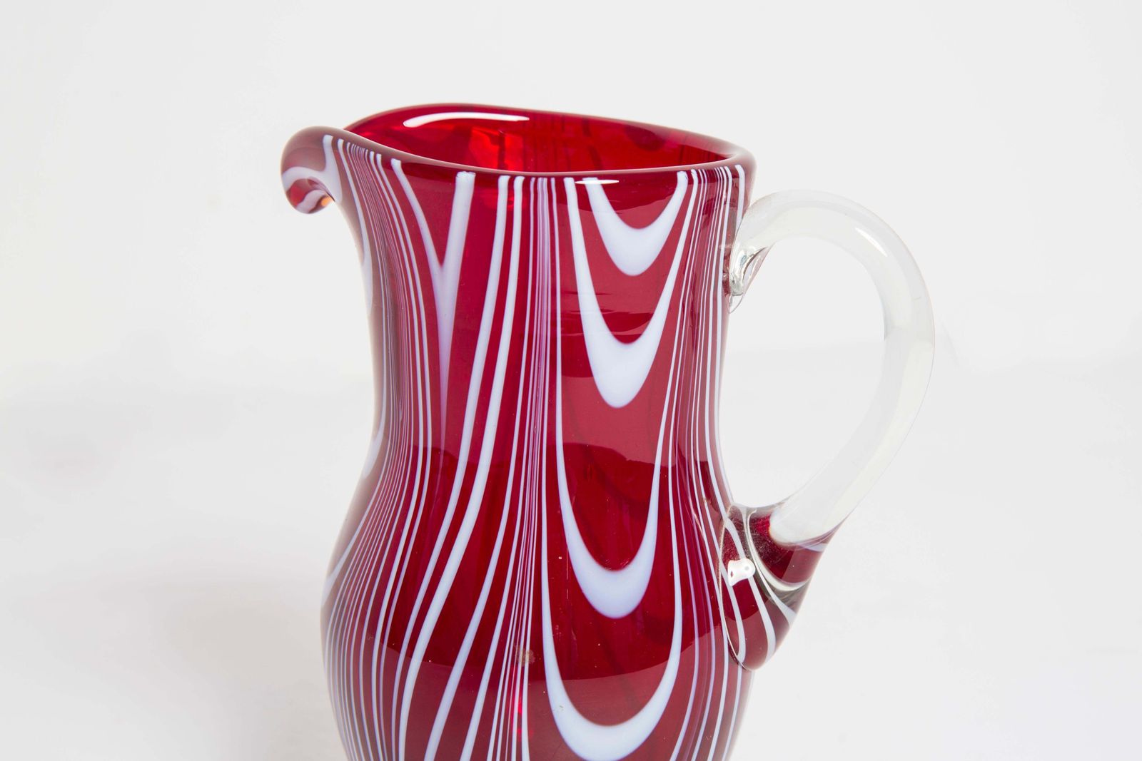 photo furniture Set Of Two Mid Century Vintage Dark Red Small Vases, Europe, 1960s