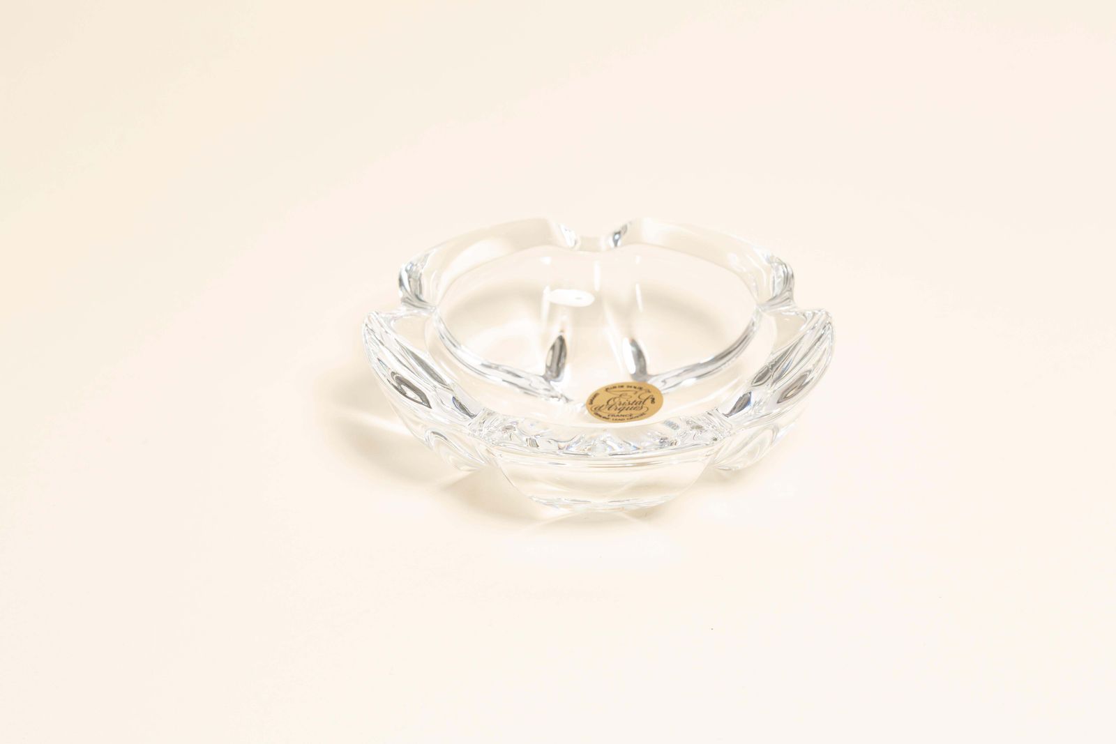Midcentury Transparent Glass Bowl Ashtray Element, France, 1970s photo buy
