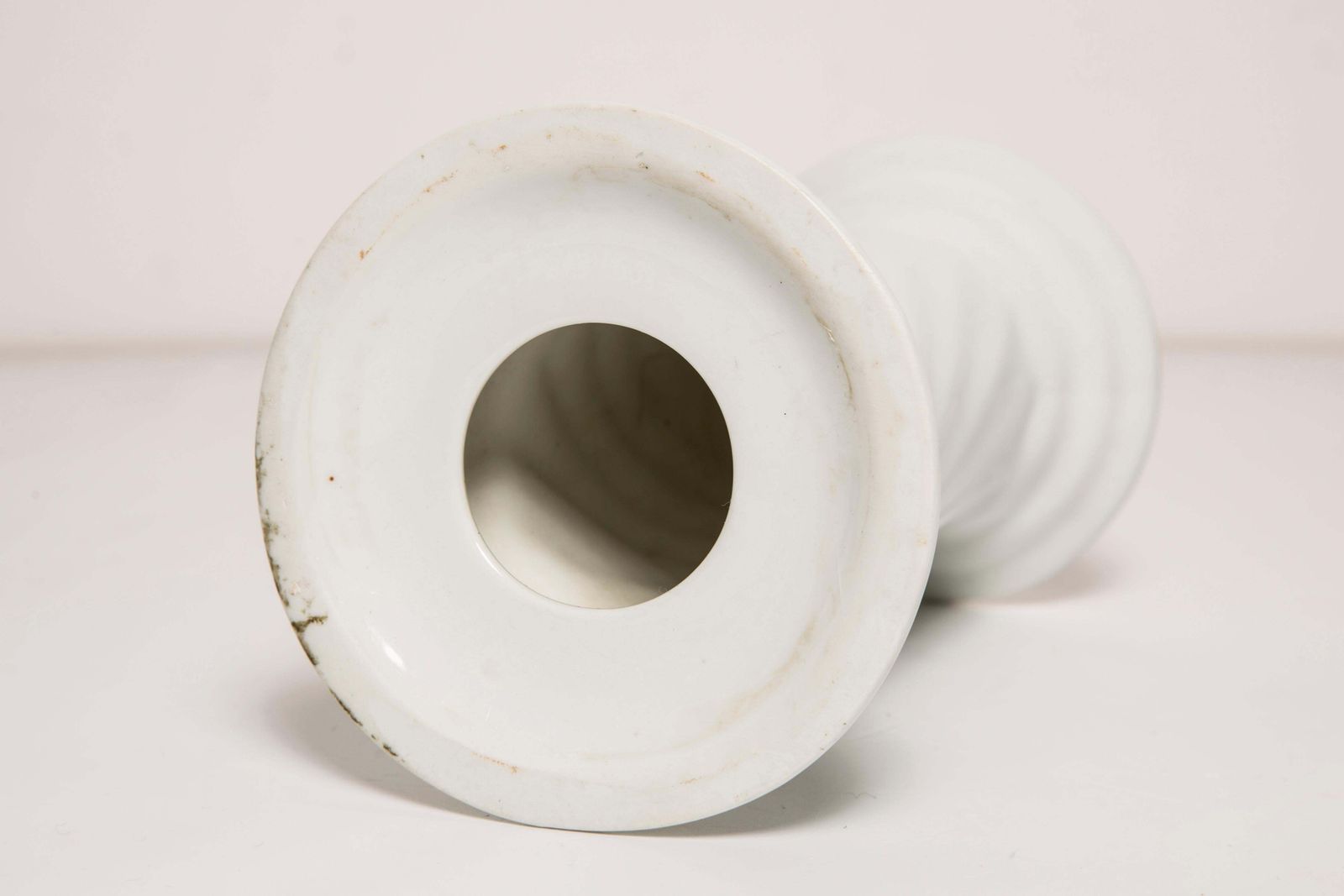photo furniture 20th Century Ceramic White Candlestick, France, 1960s