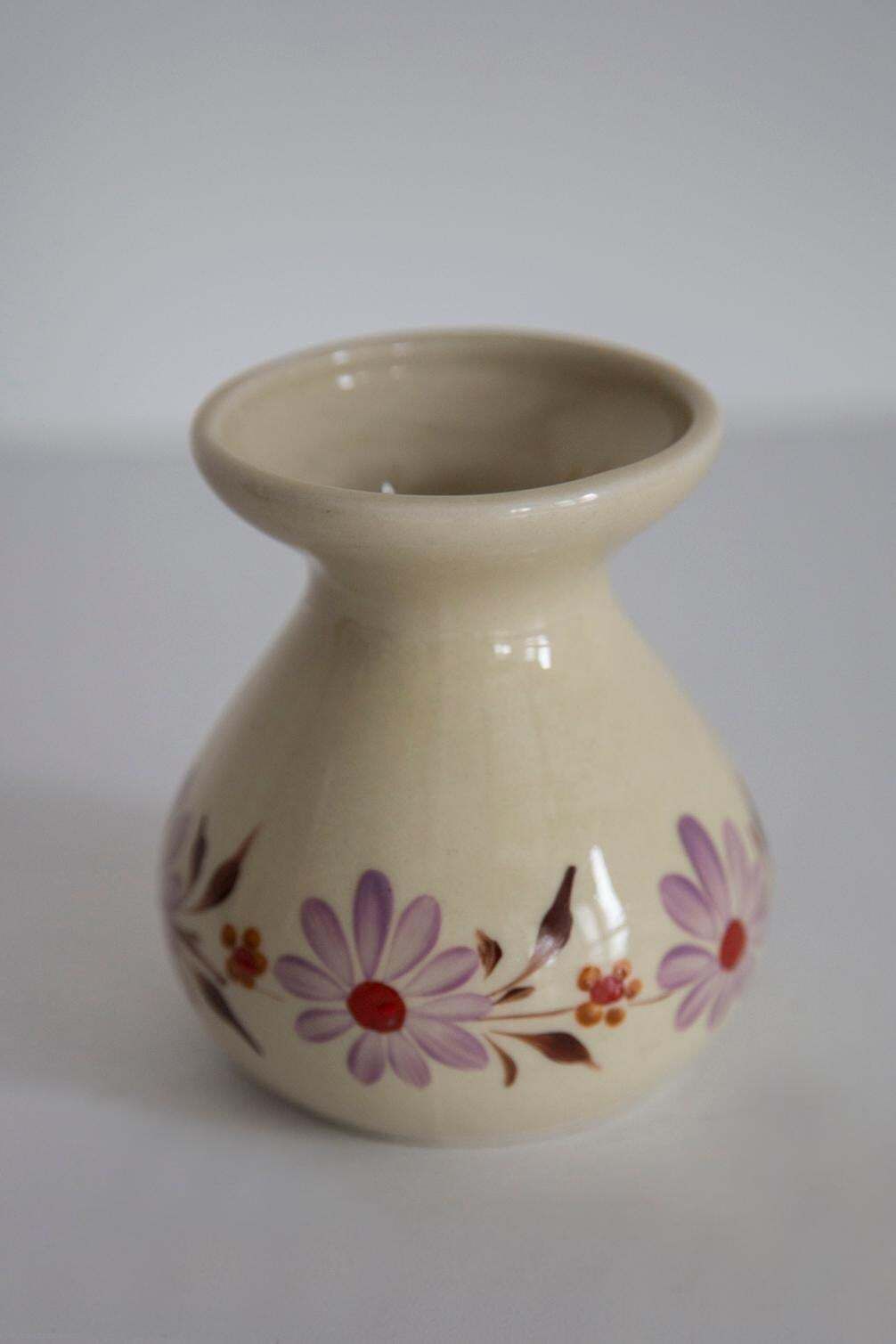 Mid Century Ceramic Tea Milk Water Pot, Small Vase, Europe, 1960s photo vinterior