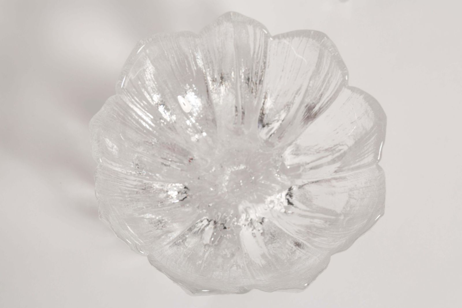 Vintage Transparent Decorative Glass Flower Bowls, Drost, Europe, 1960s photo 77.0