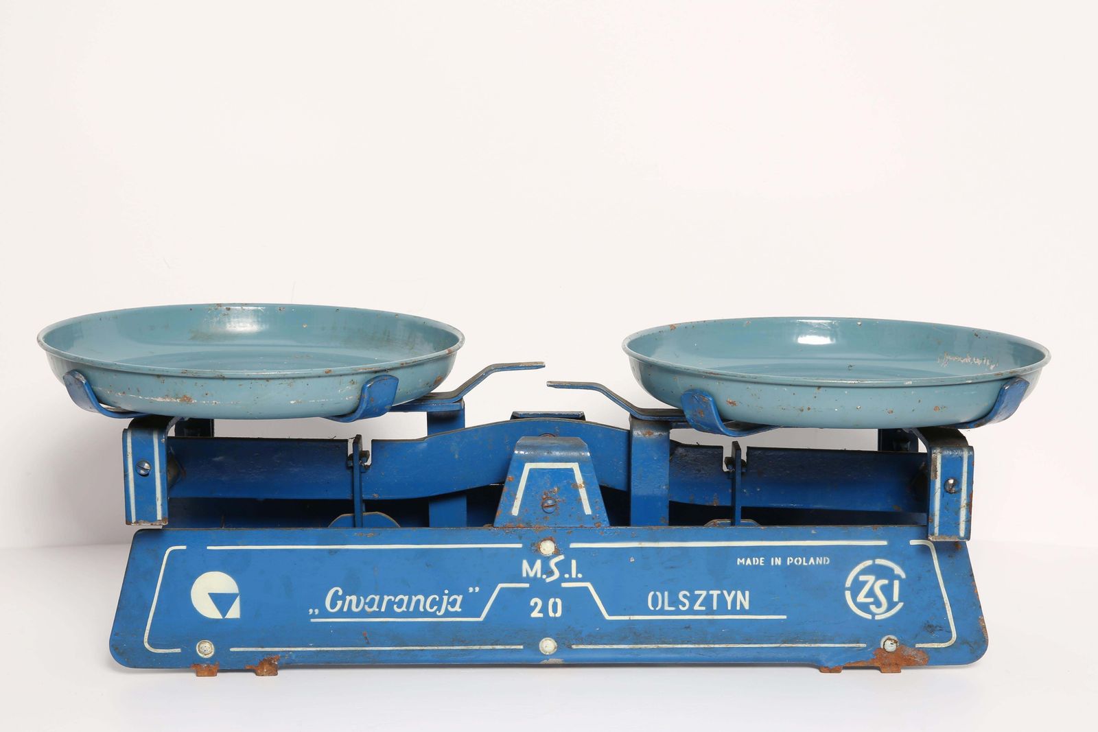 Old Blue Scale Gwarancja Olsztyn, Europe, 1970s photo furniture