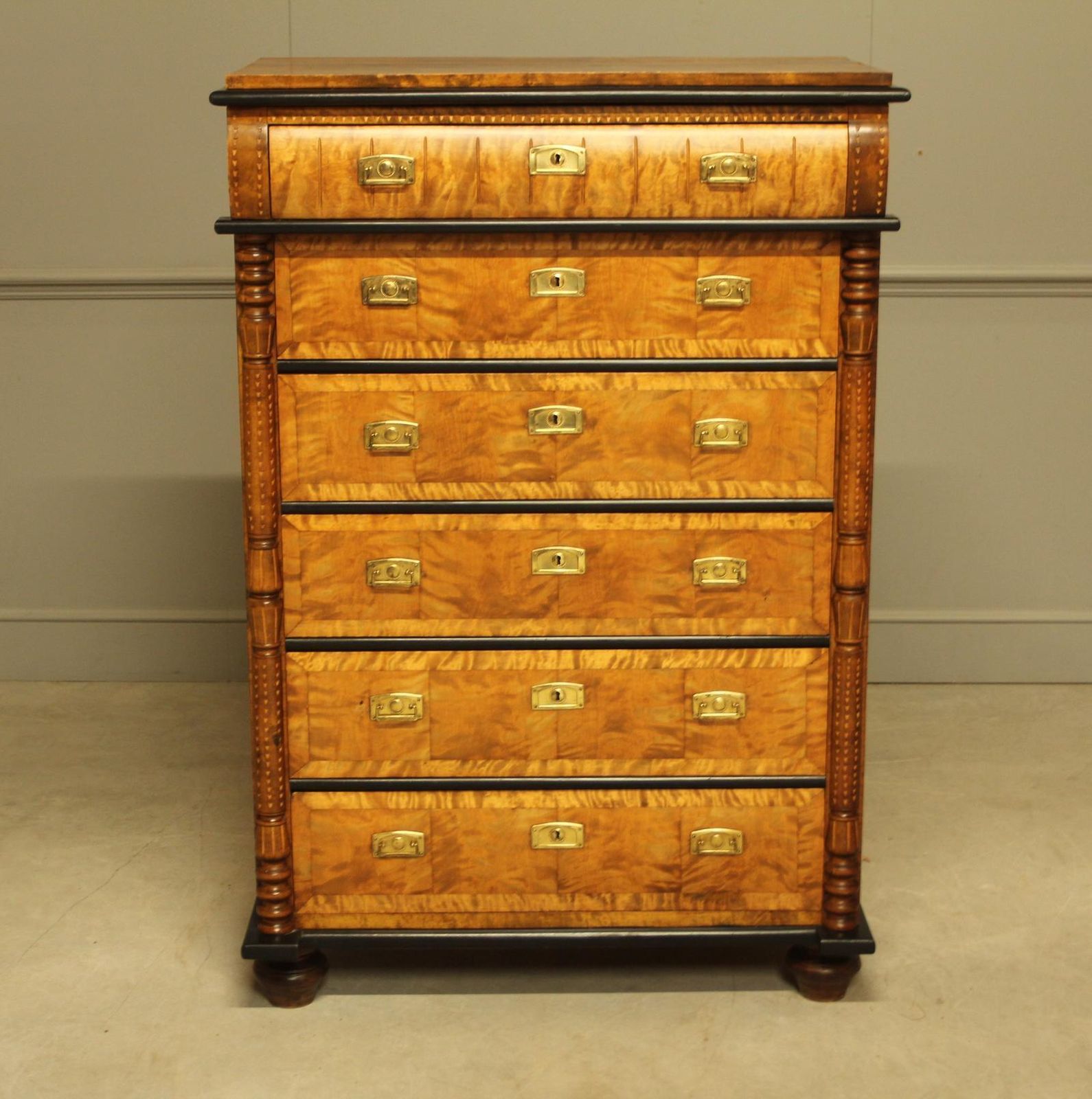 A 20th Century Swedish Birch Chest Of Drawers photo furniture