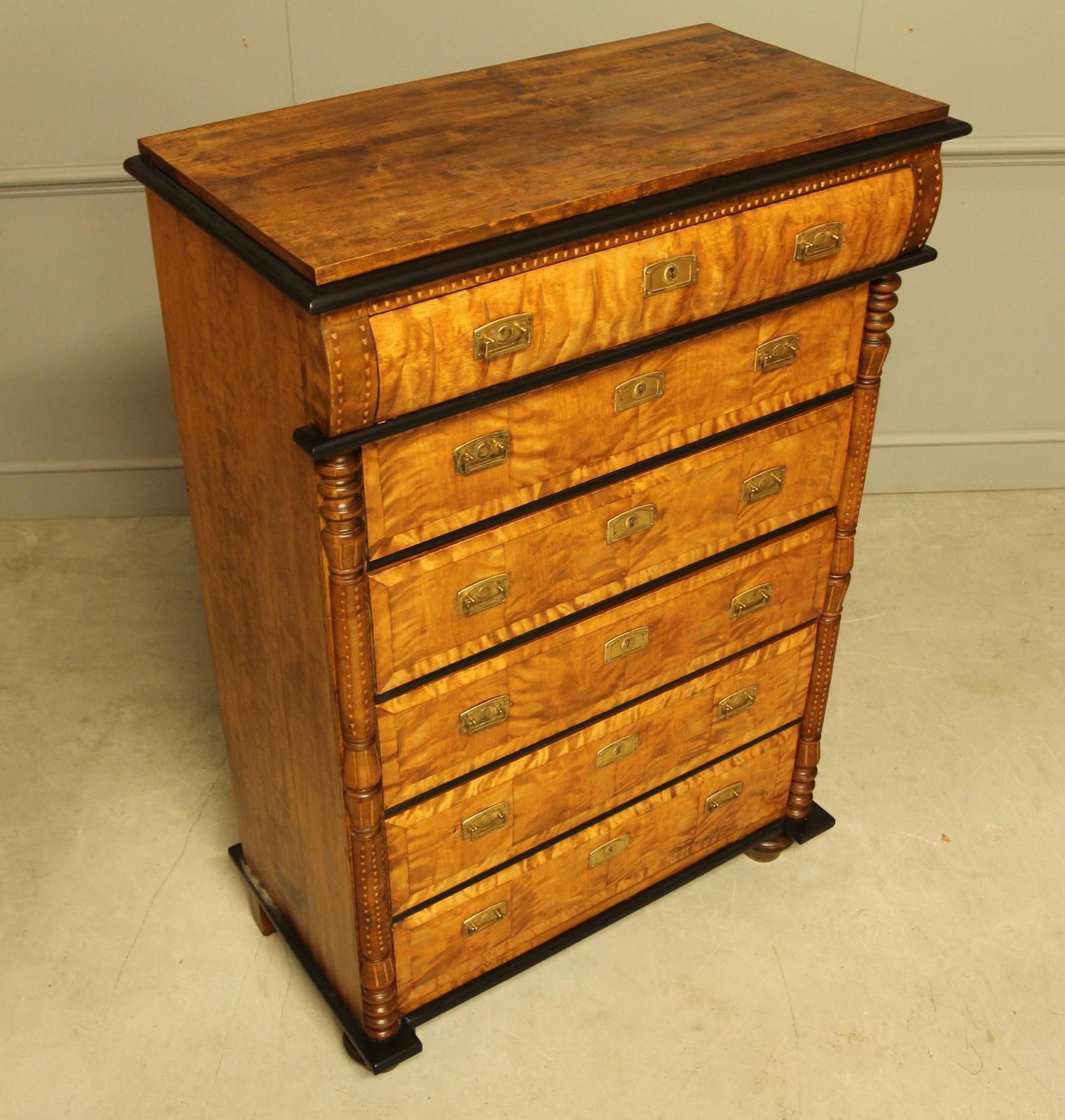 A 20th Century Swedish Birch Chest Of Drawers photo vinterior
