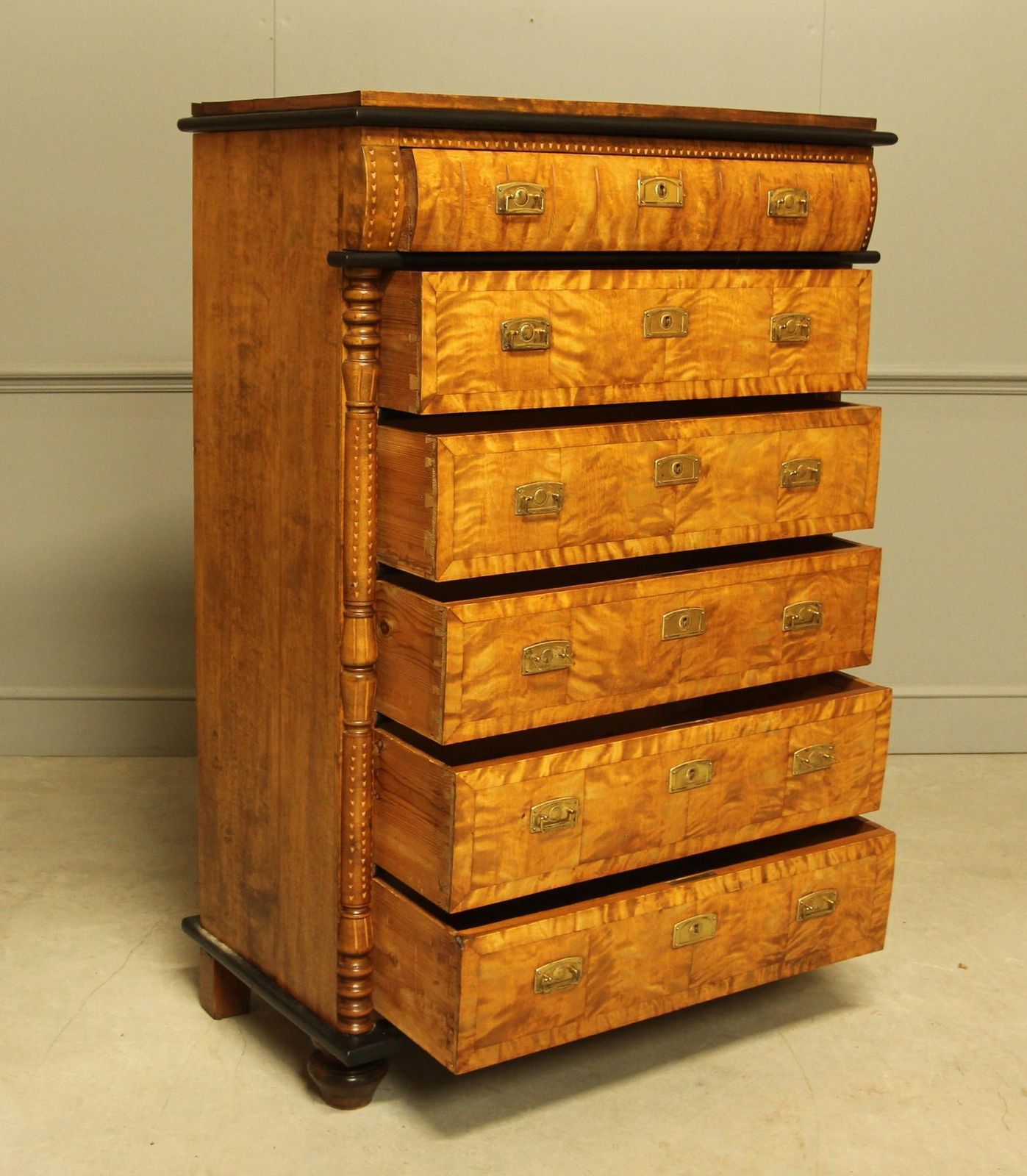 A 20th Century Swedish Birch Chest Of Drawers photo buy