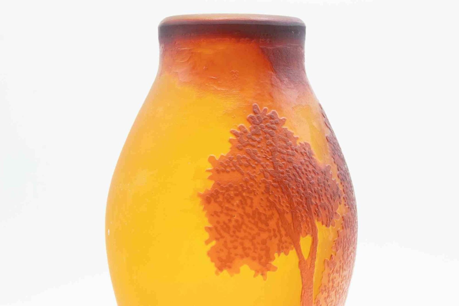 Art Déco Style Vase   Reproduction After Emile Gallé, Italy, 1980s photo Home Decor