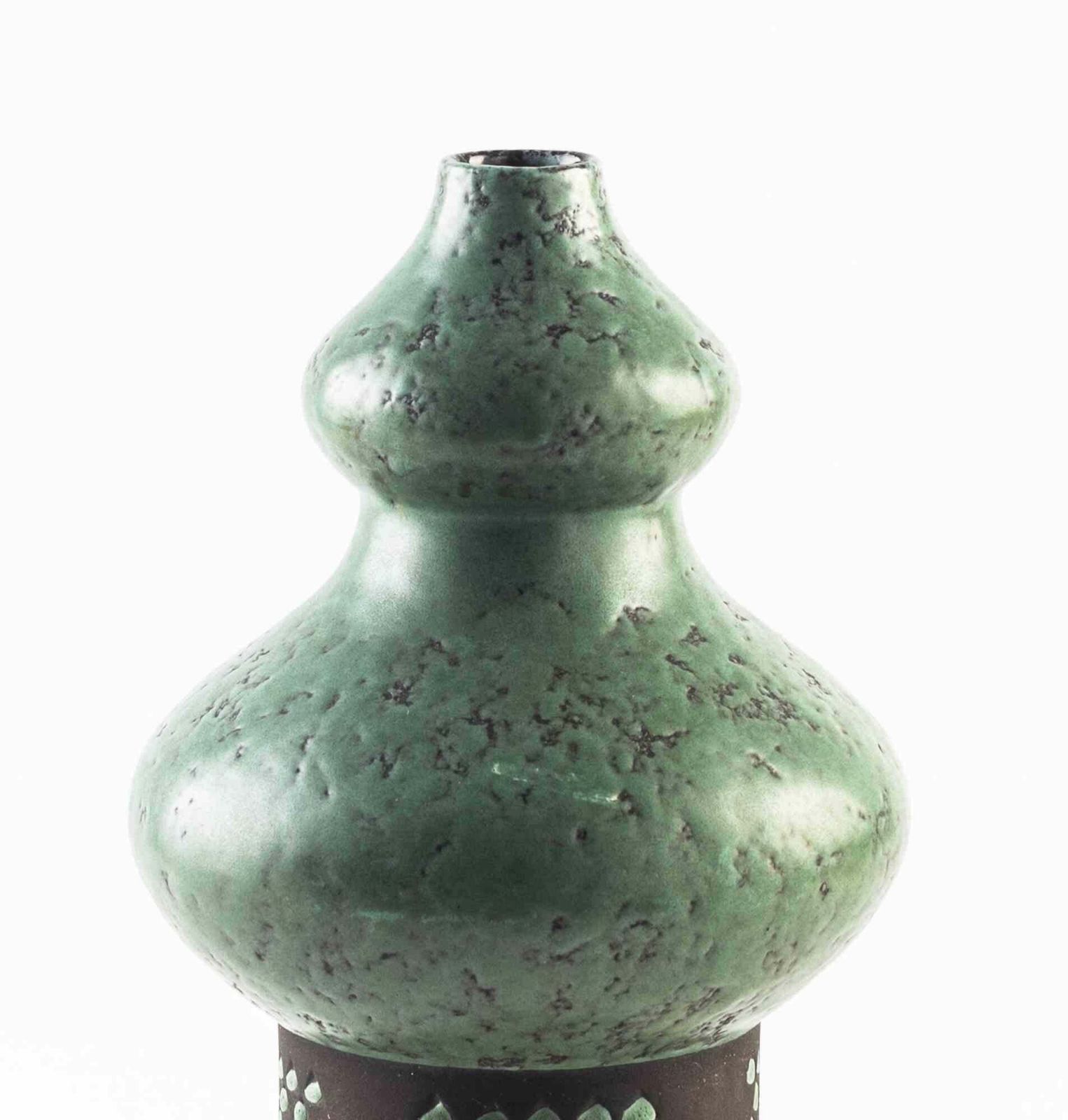 Green Vase By Strehla, Italy, Mid 20th Century photo for sale