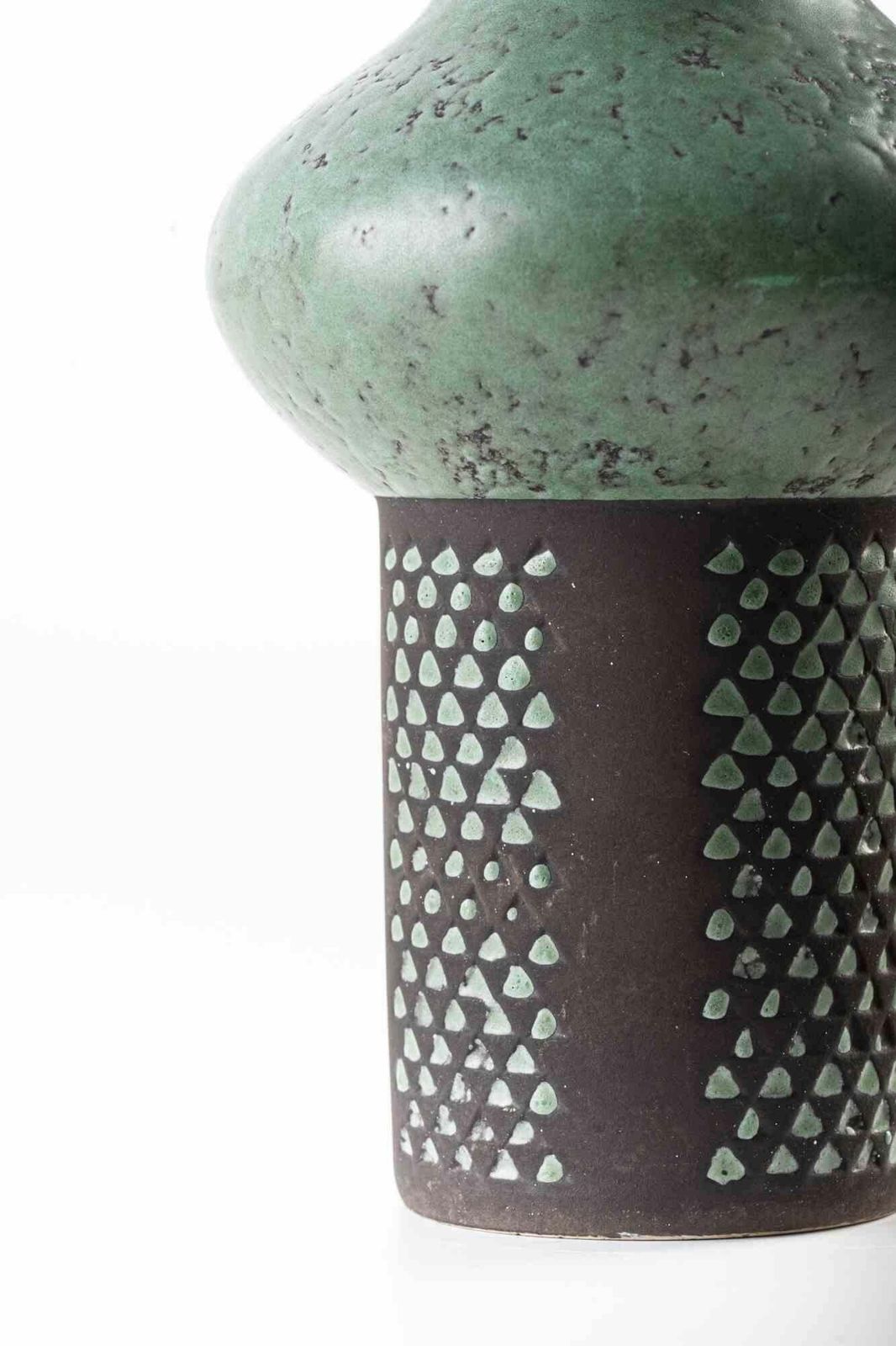 Green Vase By Strehla, Italy, Mid 20th Century photo Home Decor