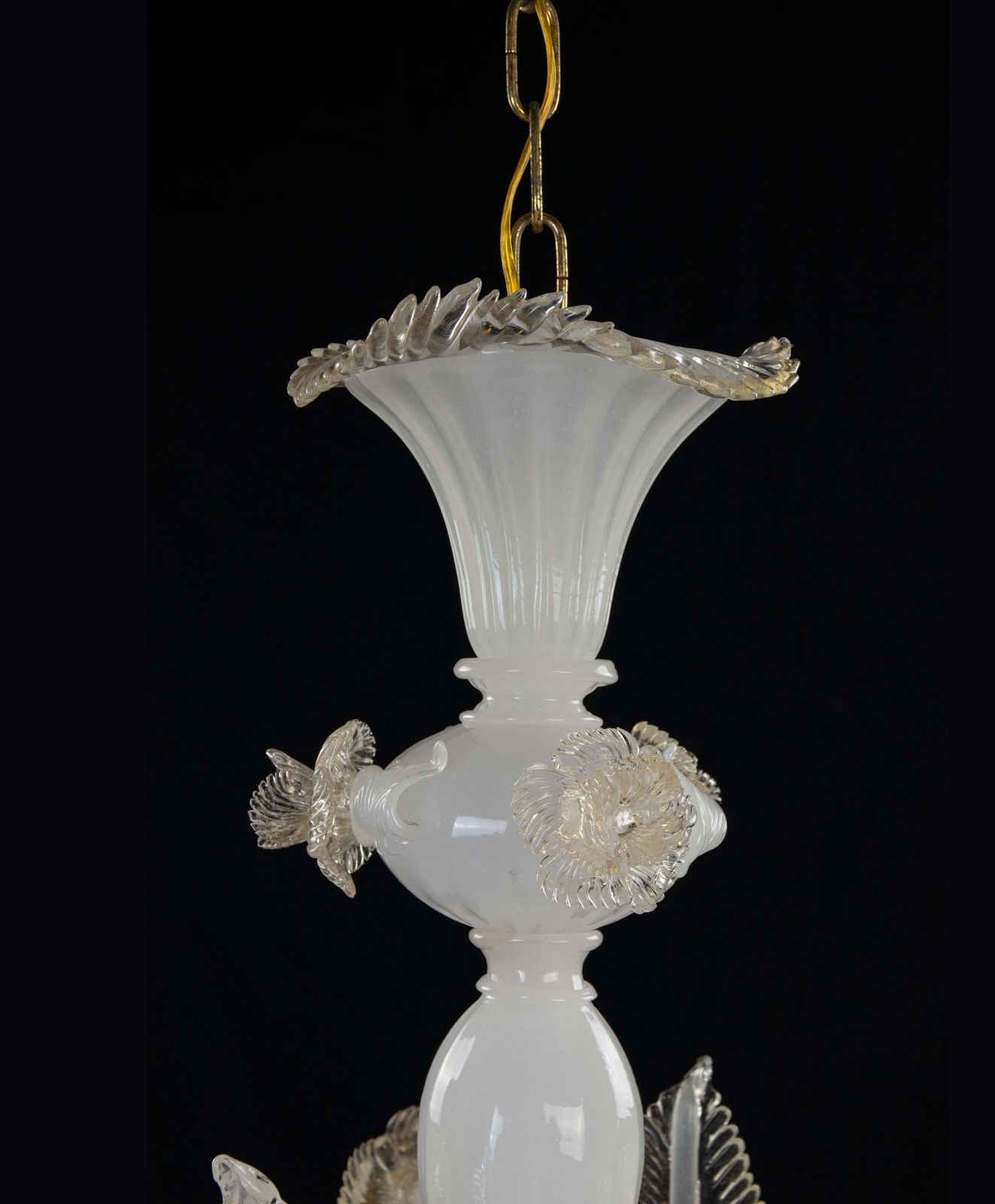Murano Glass Chandelier, Italy Mid 20th Century photo for sale