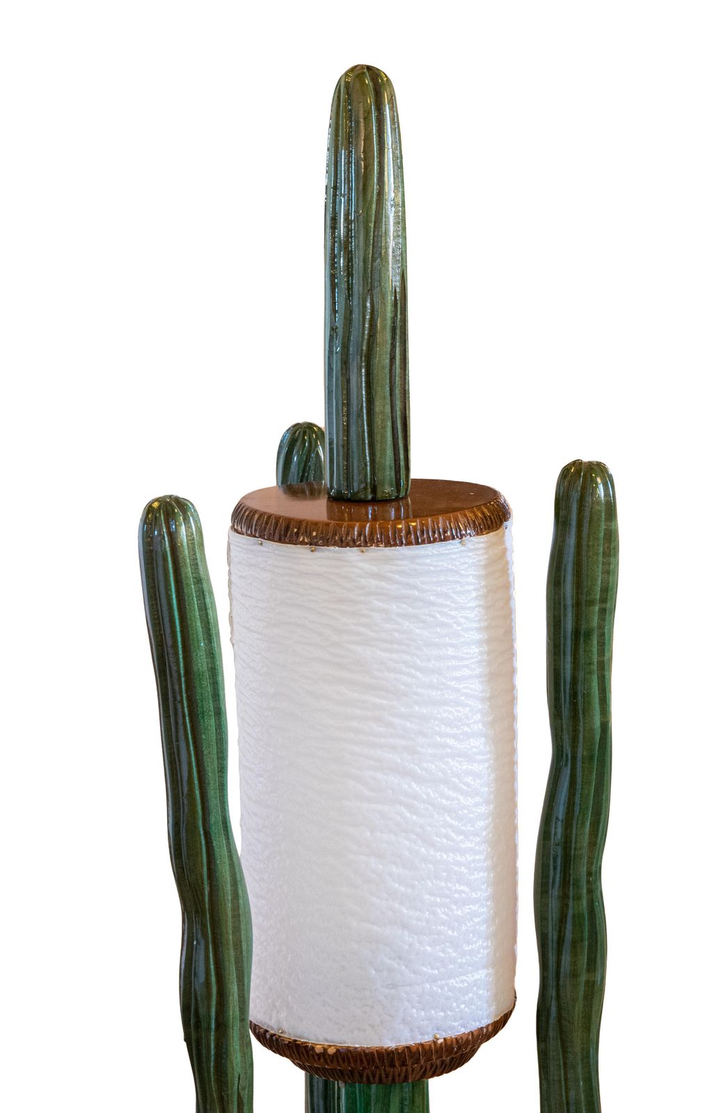 Cactus Floor Lamp In Wood And Plastic By P.S. Creazioni, Italy 1970s photo for sale