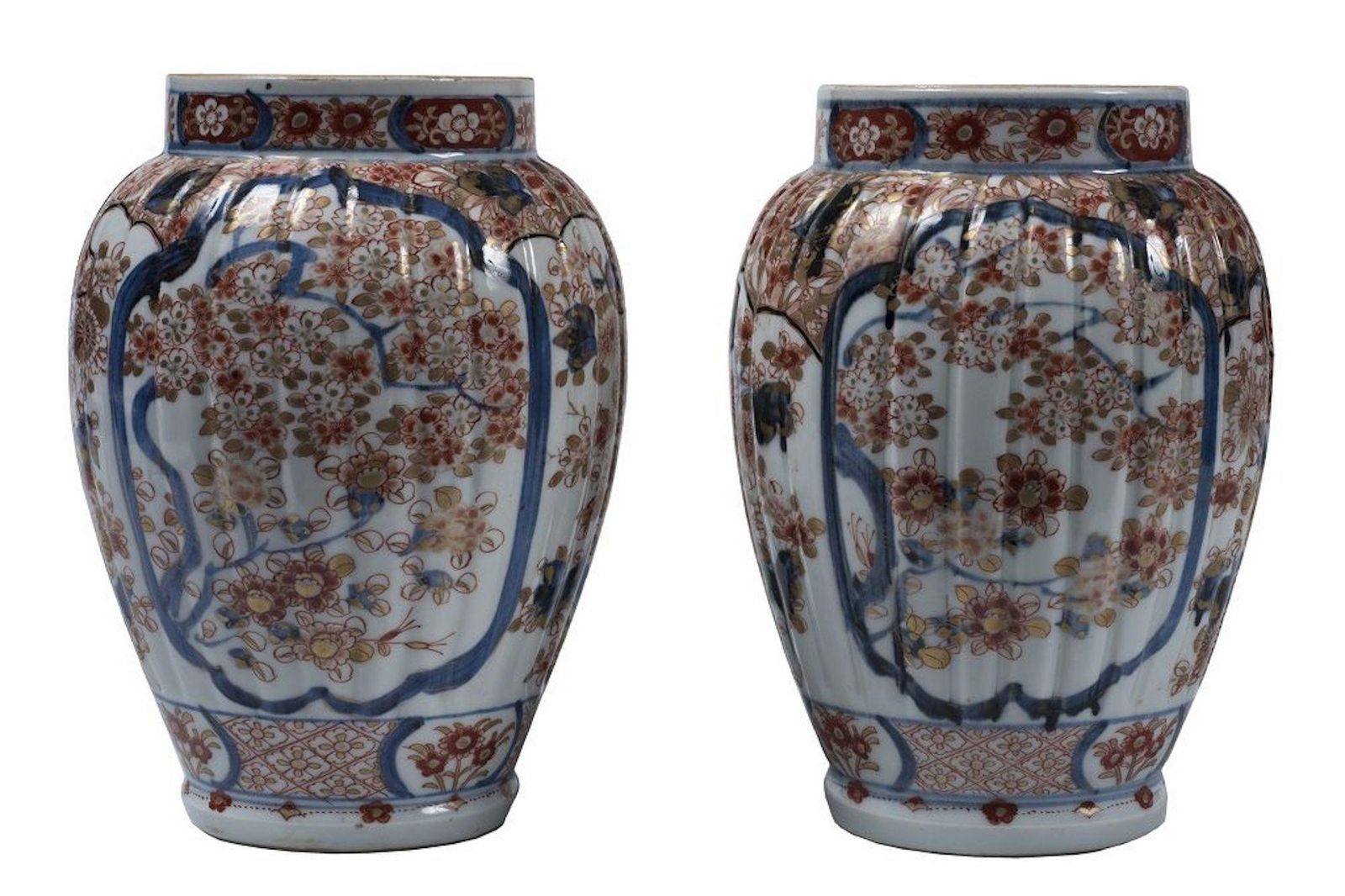 Pair Of Antique Japanese Porcelain Vases, End Of 19th Century photo furniture