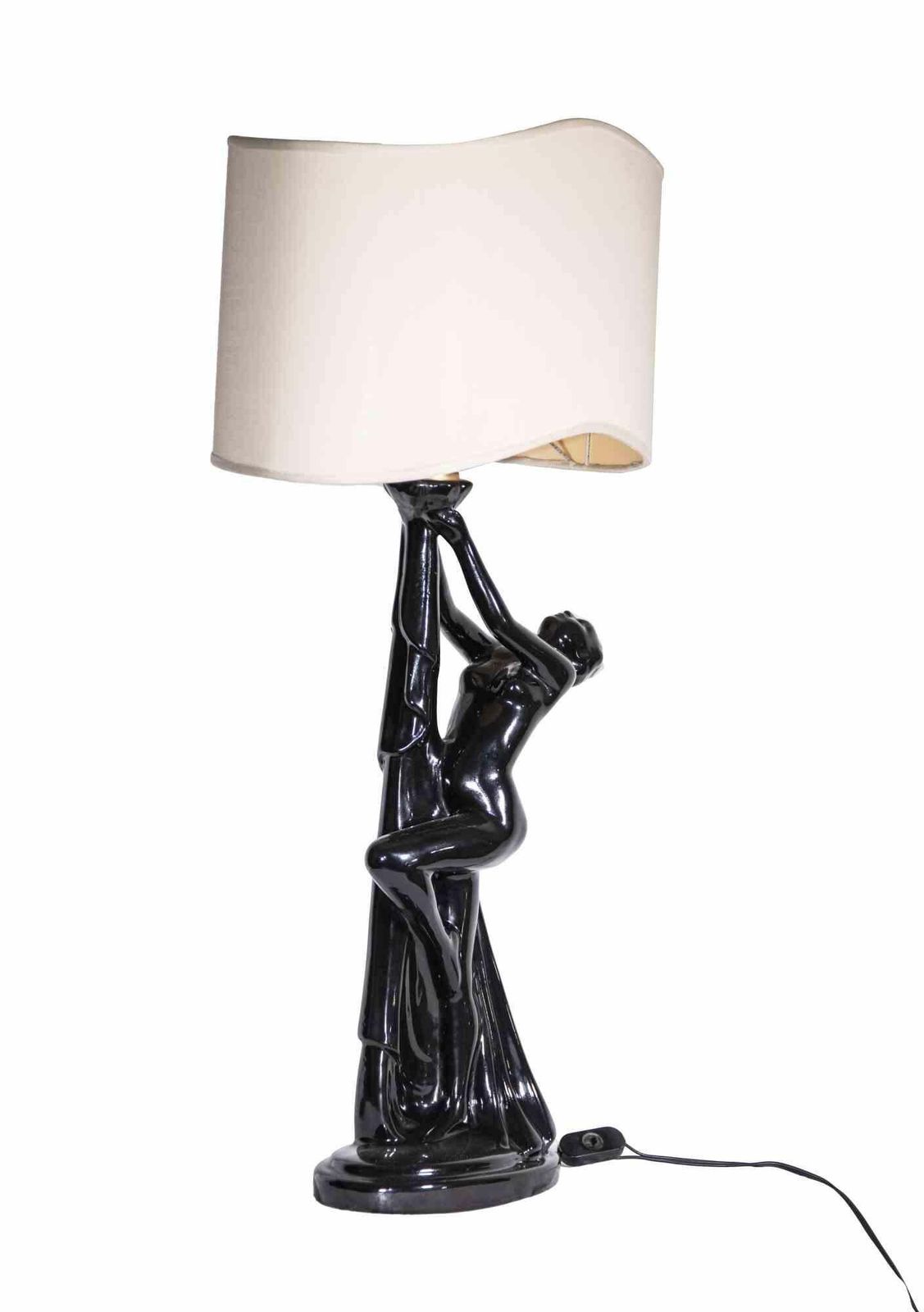 Vintage Ceramic Table Lamp By Tommaso Barbi, Italy, 1970s photo for sale