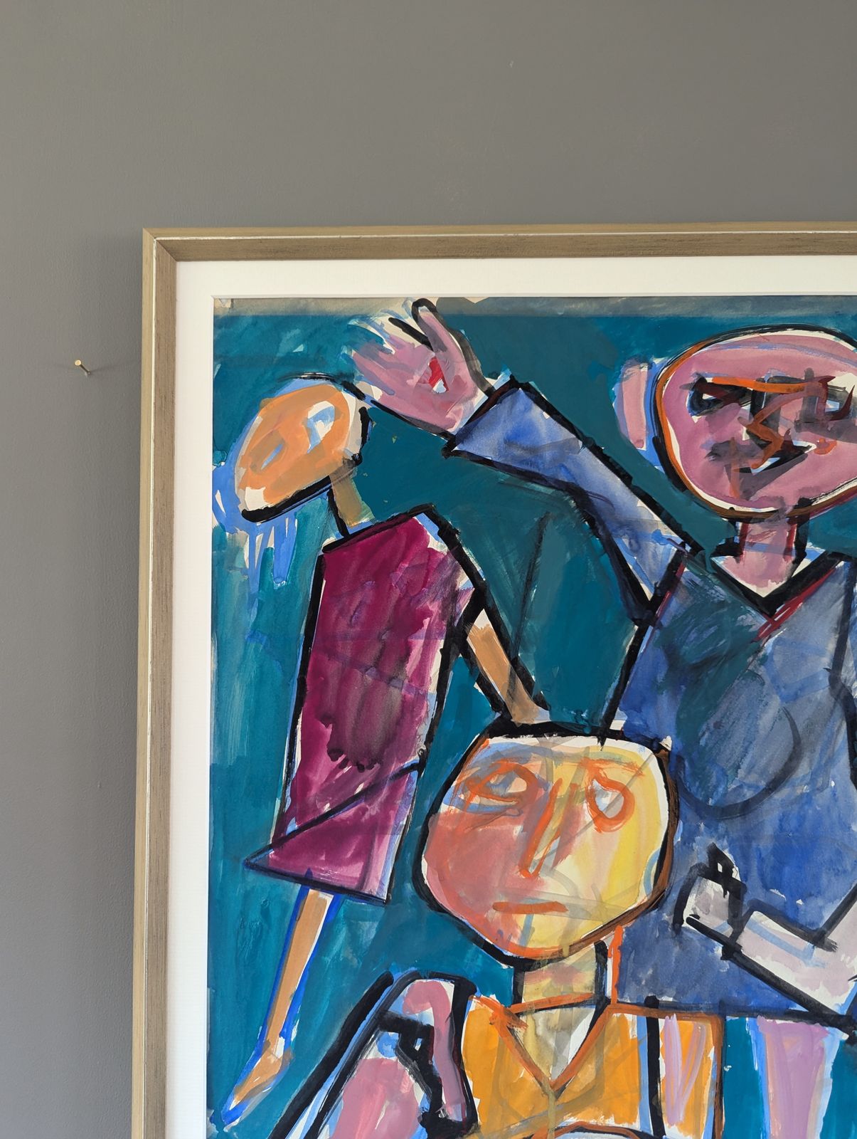 Children At Play, Oil Painting photo vinterior