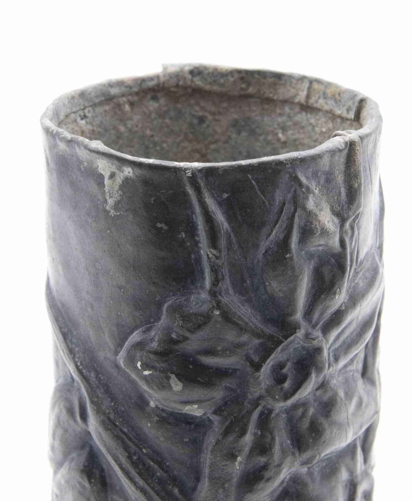 Set Of 2 Art Nouveau Pewter Vases, Italy, Early 20th Century photo 212.0