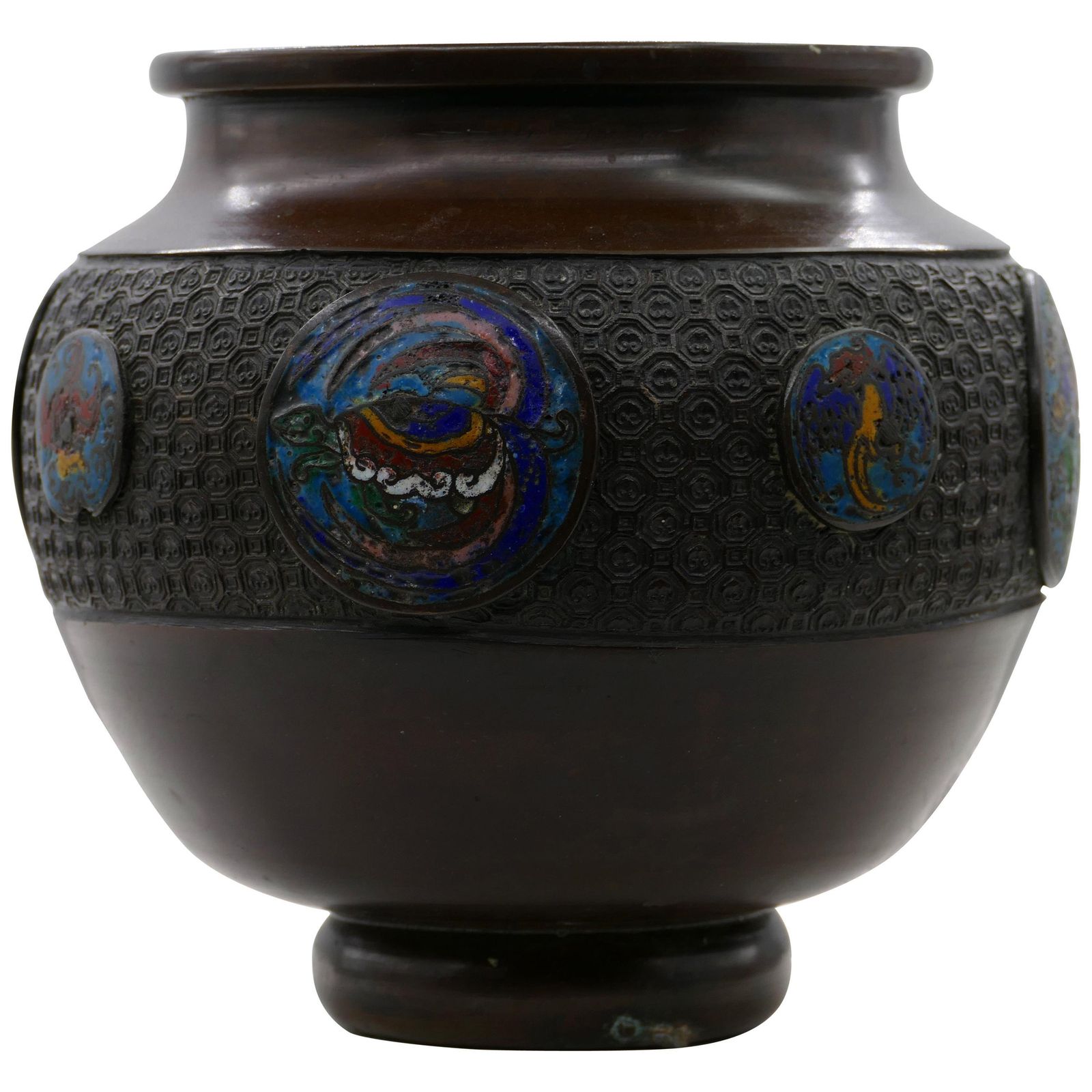 Vintage Bronze Cachepot, Japan, Circa 1930s