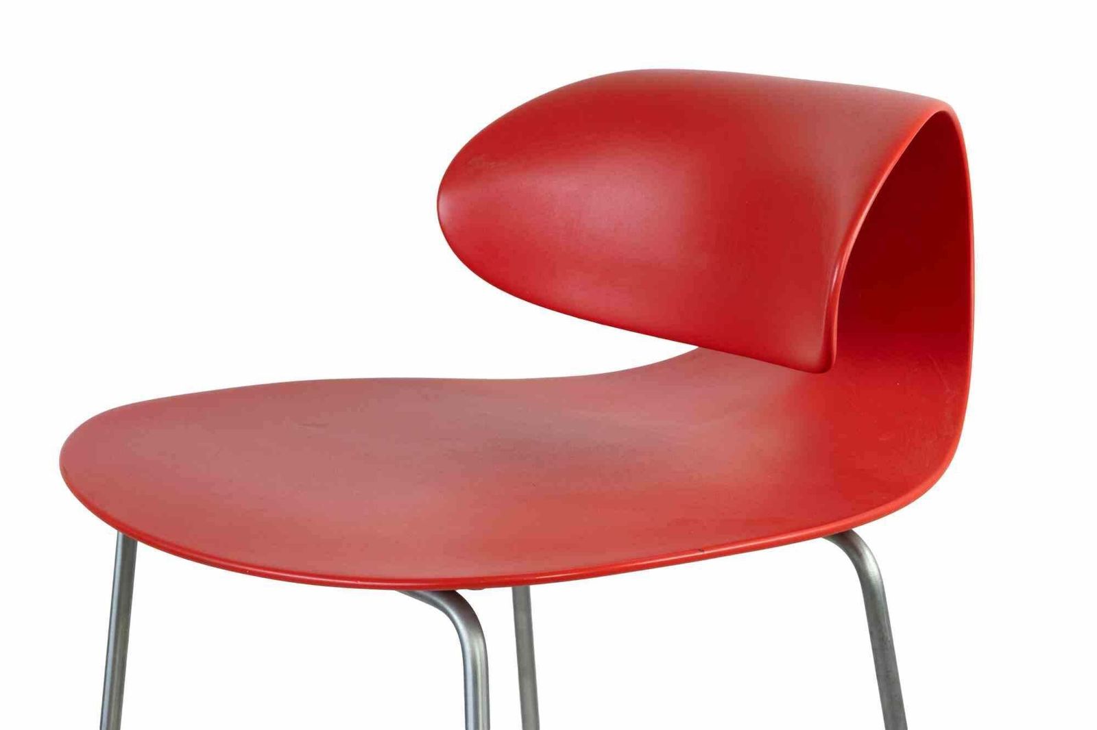 Set Of 7 Red Maxima Benches By William Sawaya & Paolo Moroni, Italy 1990s photo Furniture
