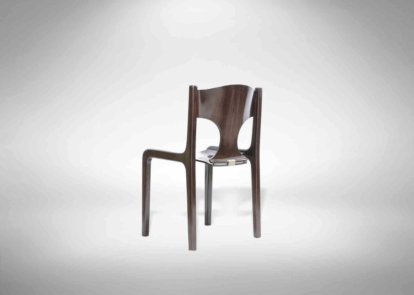 Set Of 6 Vintage Chairs By Augusto Bozzi, Italy, 1970s photo Furniture
