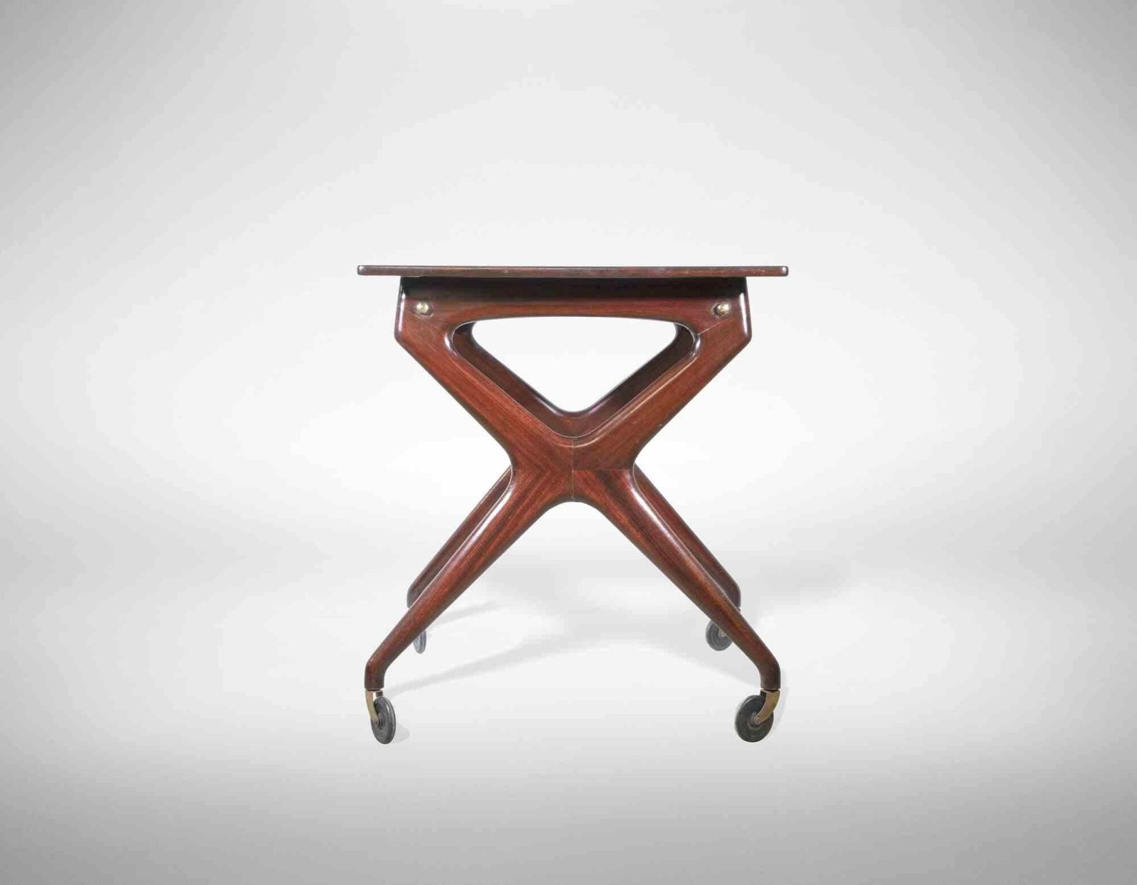 Vintage Tv Cart Attr. Ico Parisi For De Baggis, Mid 20th Century photo furniture