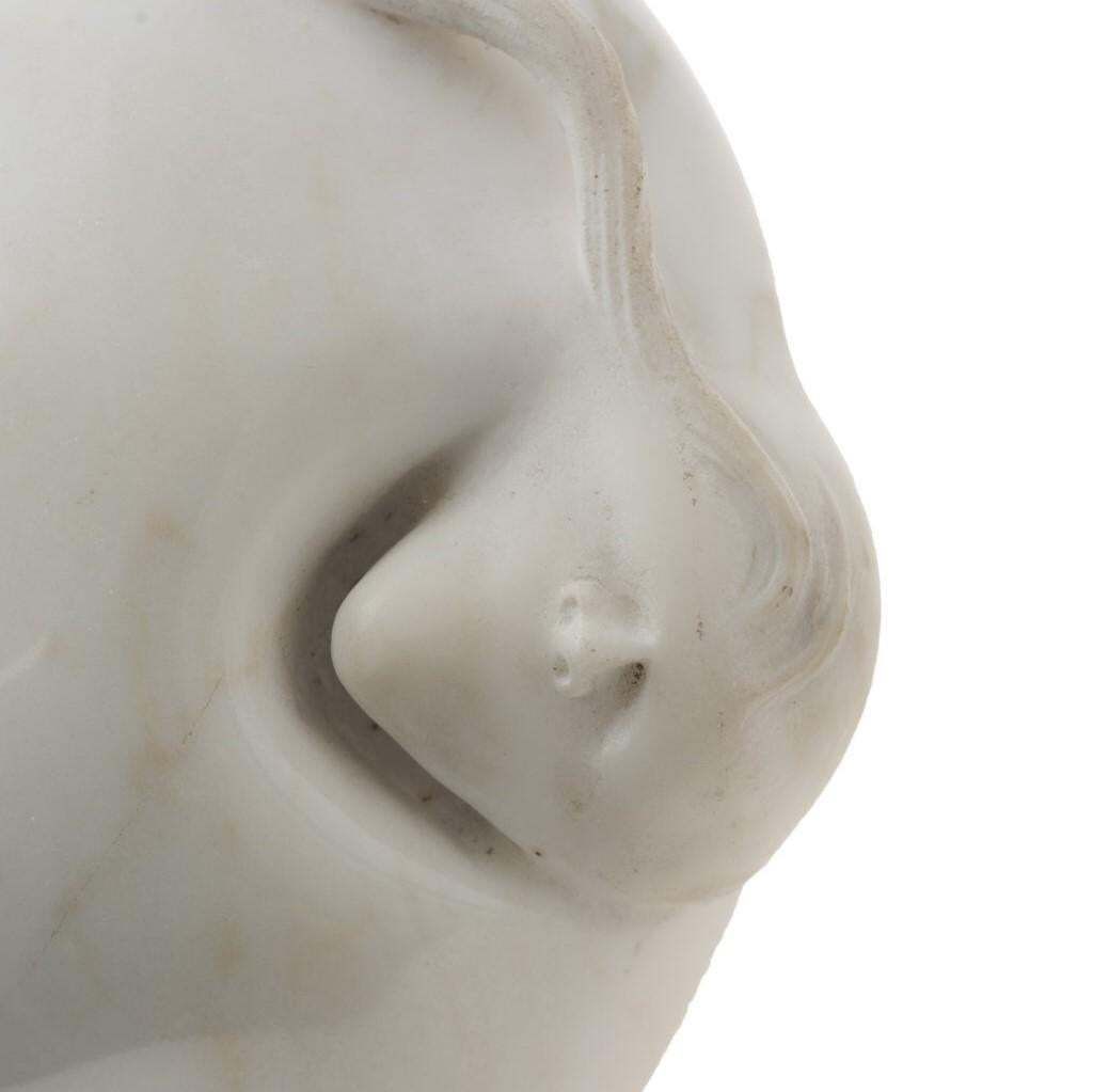 Female Portrait, Original Marble Sculpture, 1993 photo Art