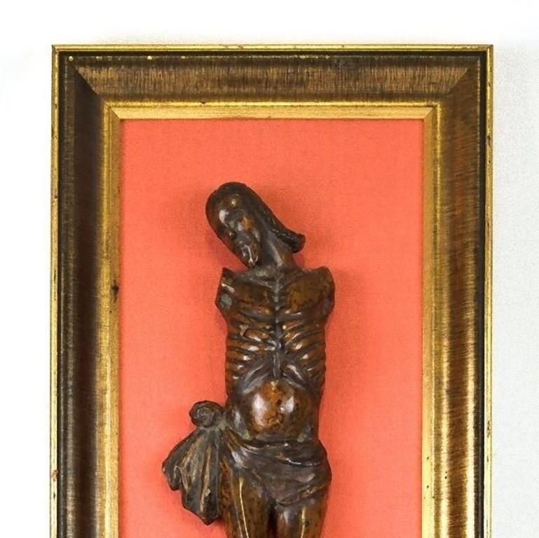 Wooden Made Crucifixion Of Jesus, Italian Manufacture, Late XVI Century photo furniture