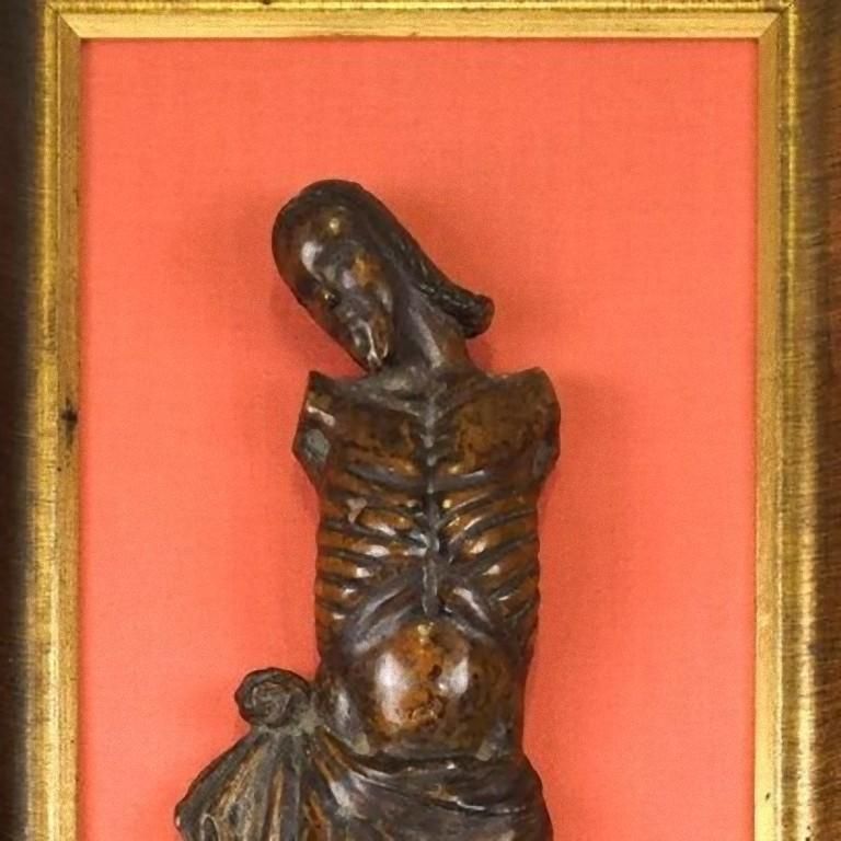 Wooden Made Crucifixion Of Jesus, Italian Manufacture, Late XVI Century photo for sale