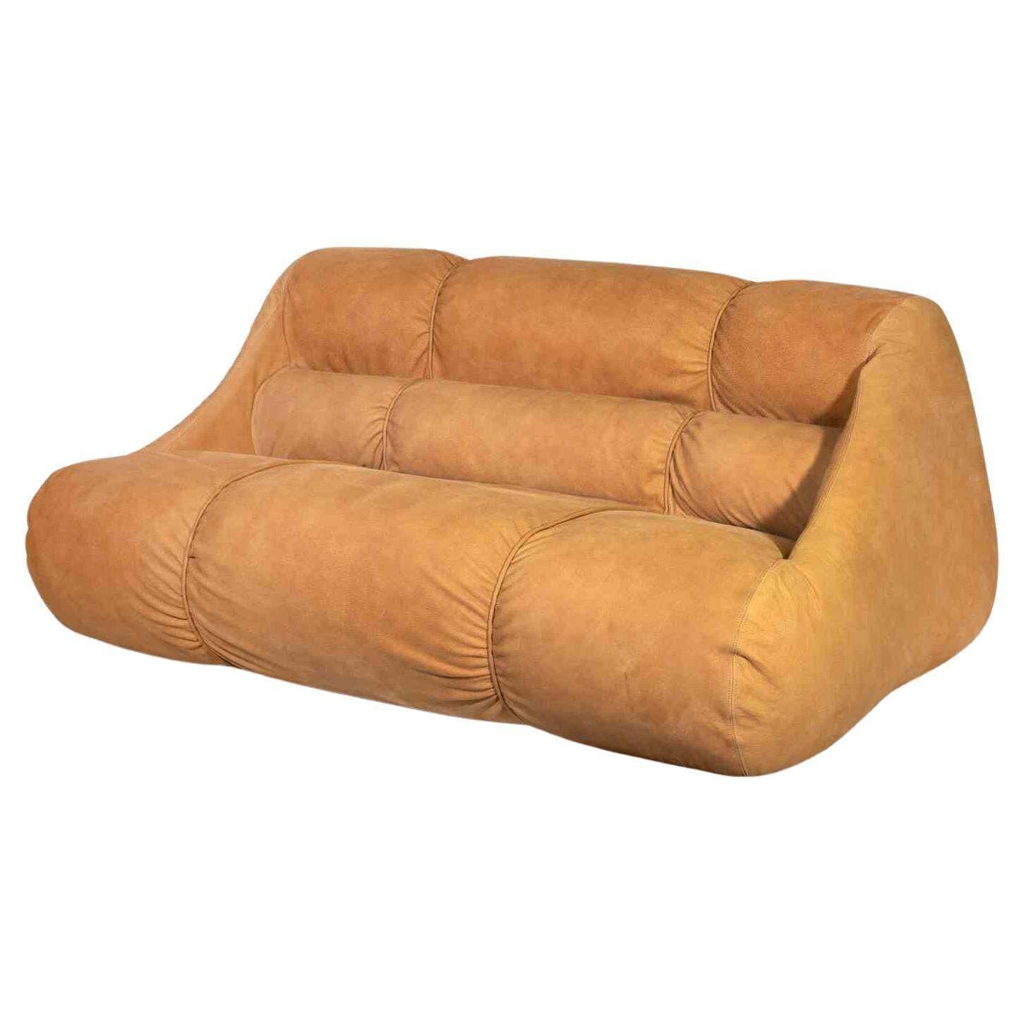 Vintage Ciuingam Leather Sofa By De Pas, D'urbino And Lomazzi For Zanotta 1960s