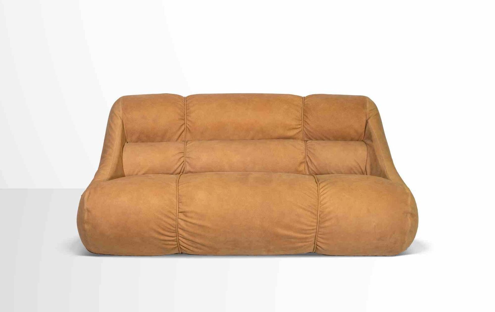 Vintage Ciuingam Leather Sofa By De Pas, D'urbino And Lomazzi For Zanotta 1960s photo vinterior