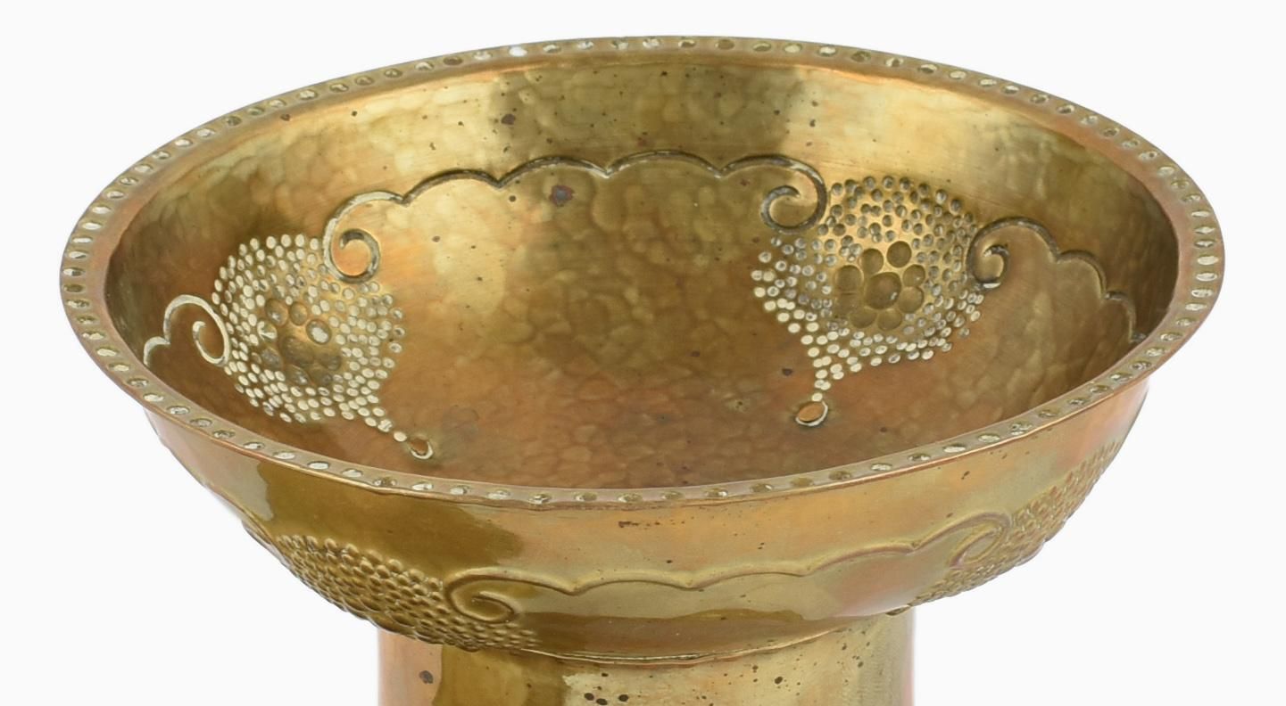 Vintage Brass Art Deco Can And Bowl By Kupo, Germany 1920 1930 photo Home Decor