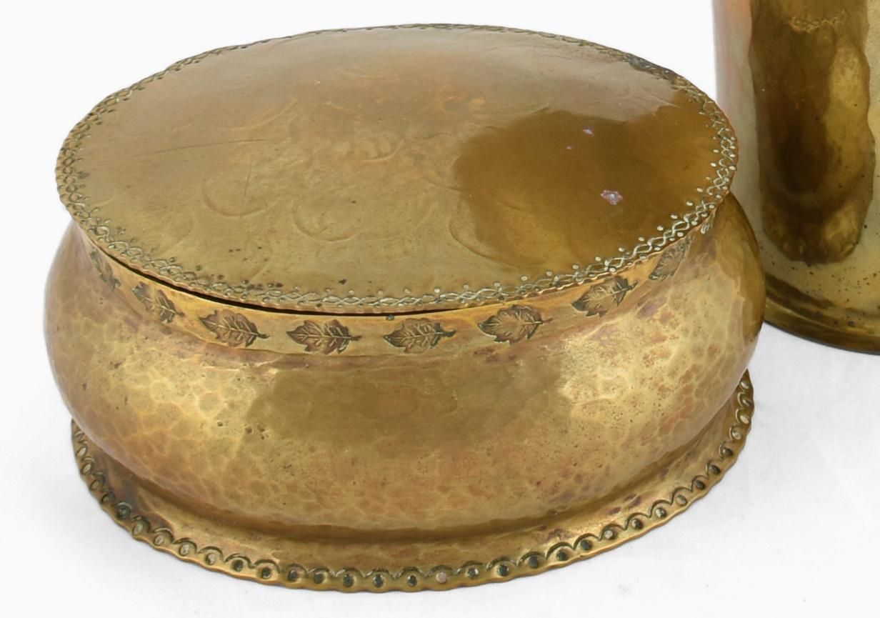 Vintage Brass Art Deco Can And Bowl By Kupo, Germany 1920 1930 photo 459.0