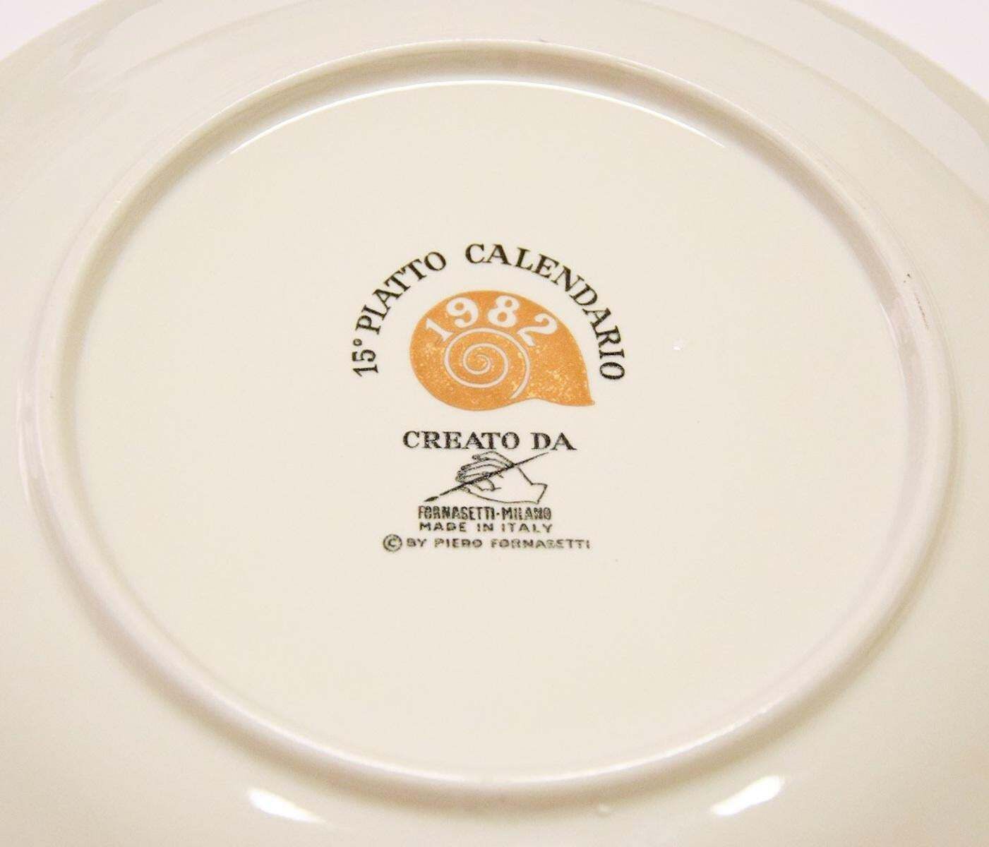 1980s Plates, Set Of 8 Vintage Plates By Piero Fornasetti, 1980s photo 2891.0