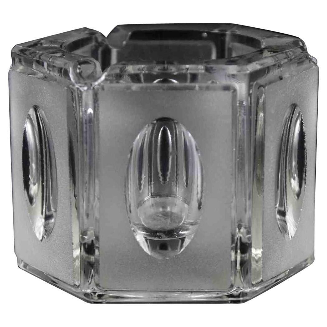 Vintage Glass Ashtray, Italy, 1970s