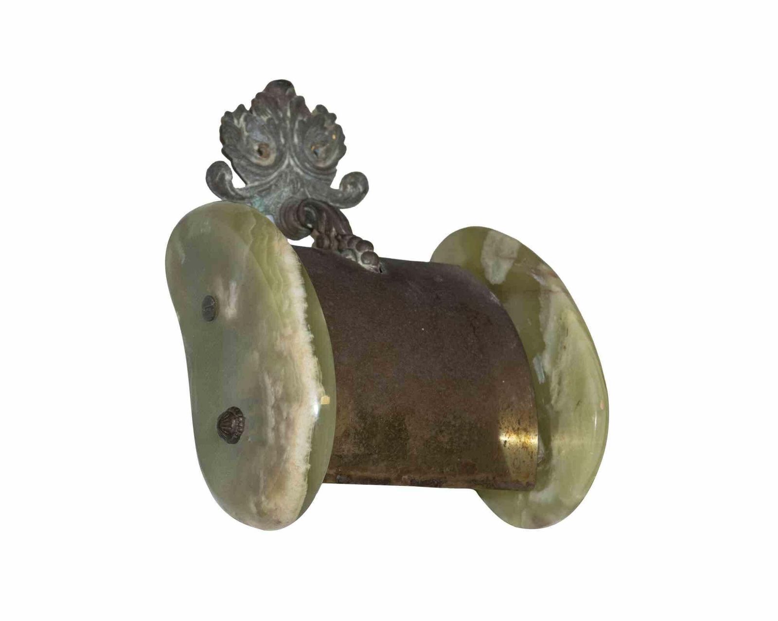Vintage Bathroom Set In Green Marble, Italy Early 20th Century photo 2381.0