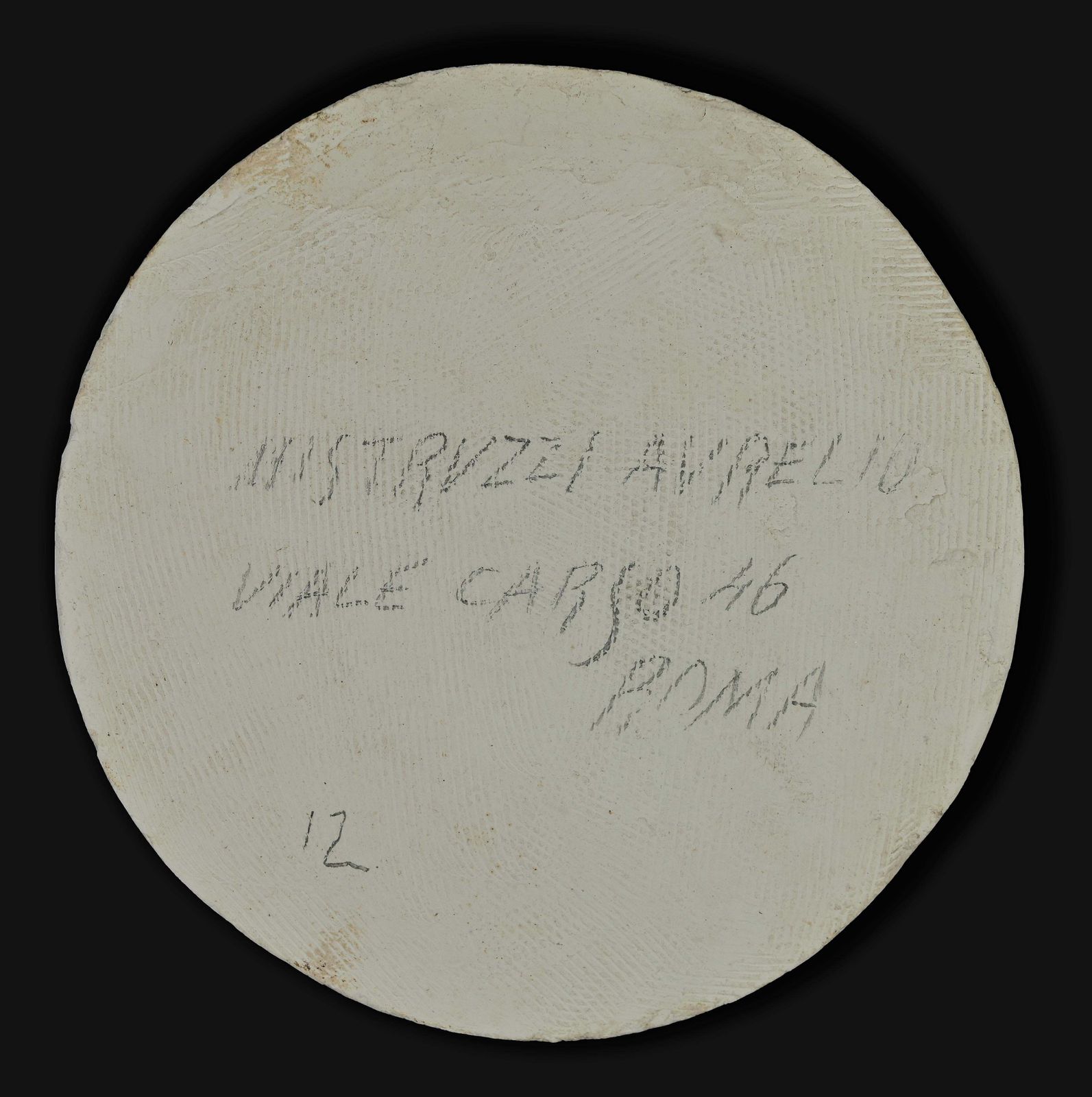 Plastel Medal Of Mussolini By Aurelio Mistruzzi, 1930s photo for sale