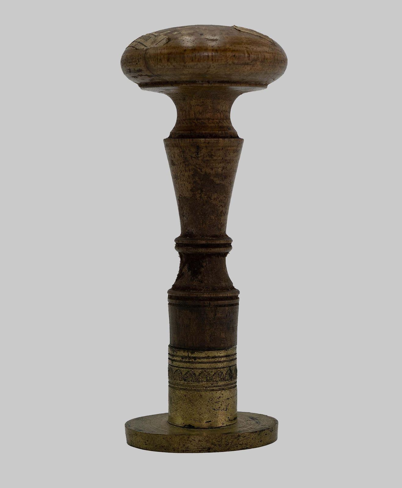 Metal Stamp With Wooden Handle, Italy, 19th Century photo 680.0