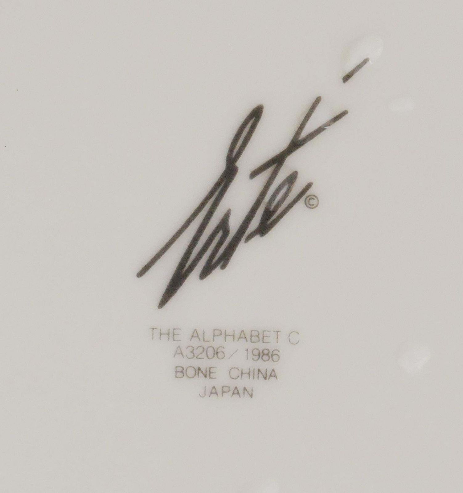 C Plate The Alphabet, Erté 'After', 1986 photo 332.0