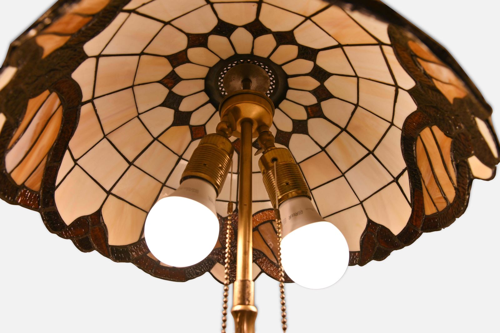 Tiffany Style Table Lamp, 1950s photo vinterior