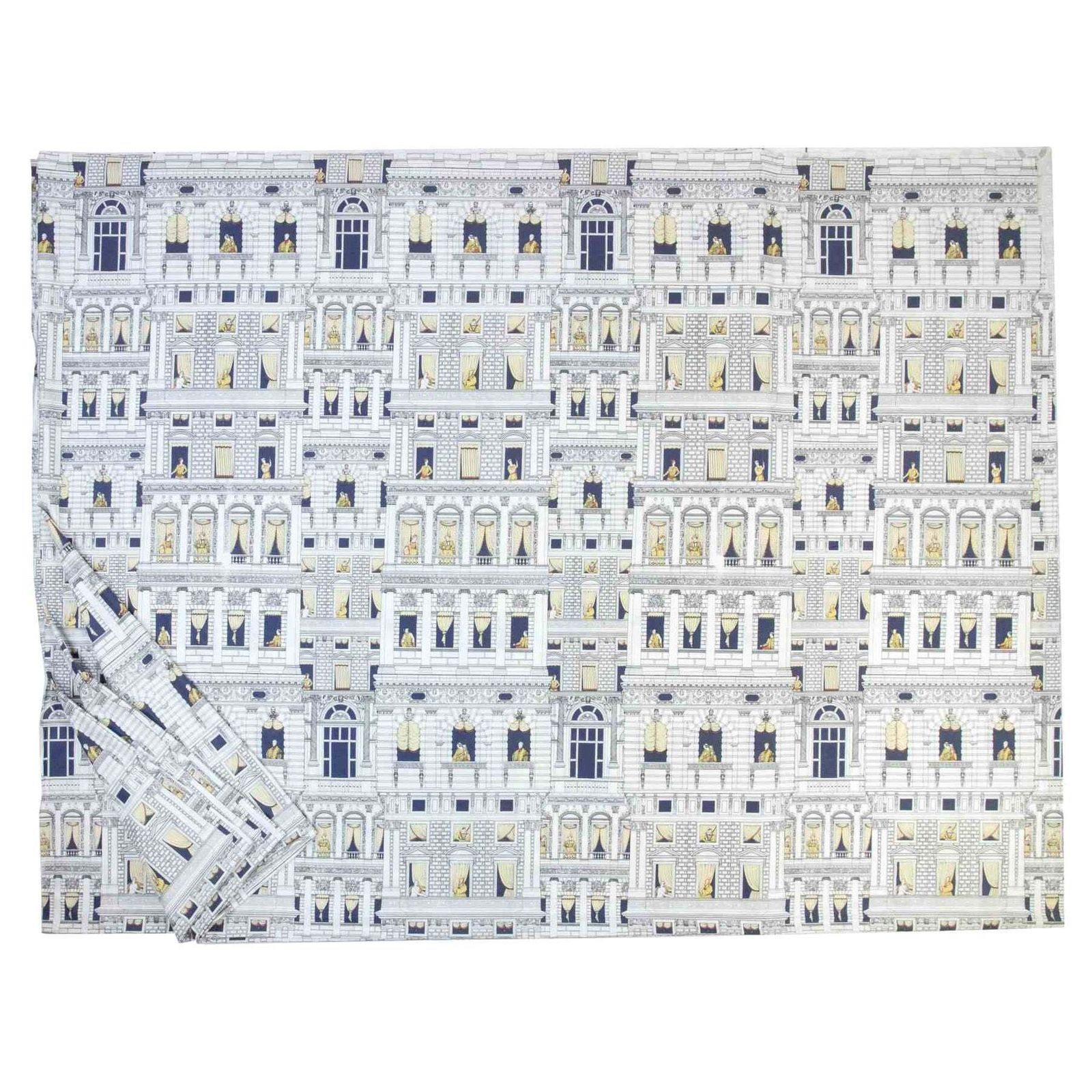 At The Window Fabric By Piero Fornasetti, 1980