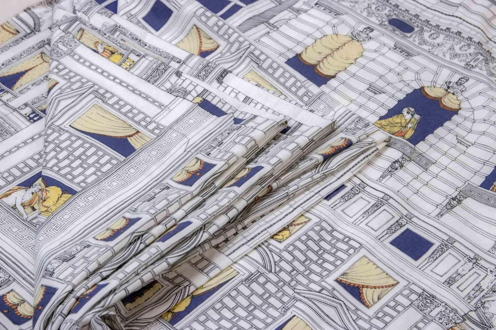 At The Window Fabric By Piero Fornasetti, 1980 photo for sale