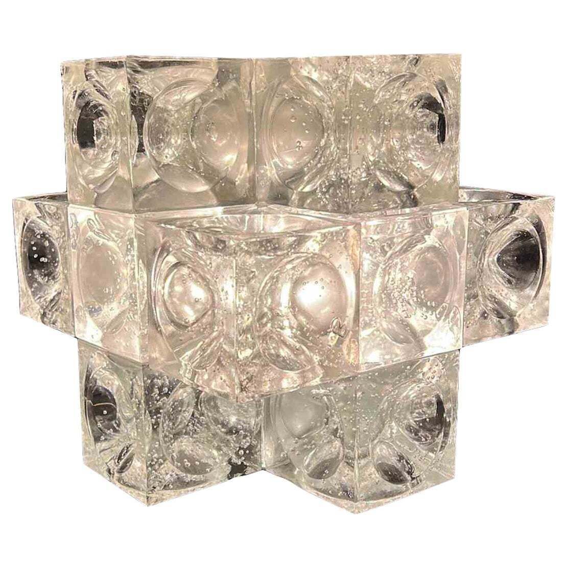 Poliarte Adjustable Cubes Lamp By Albano Poli For Poliarte, Italy, Circa 1970s