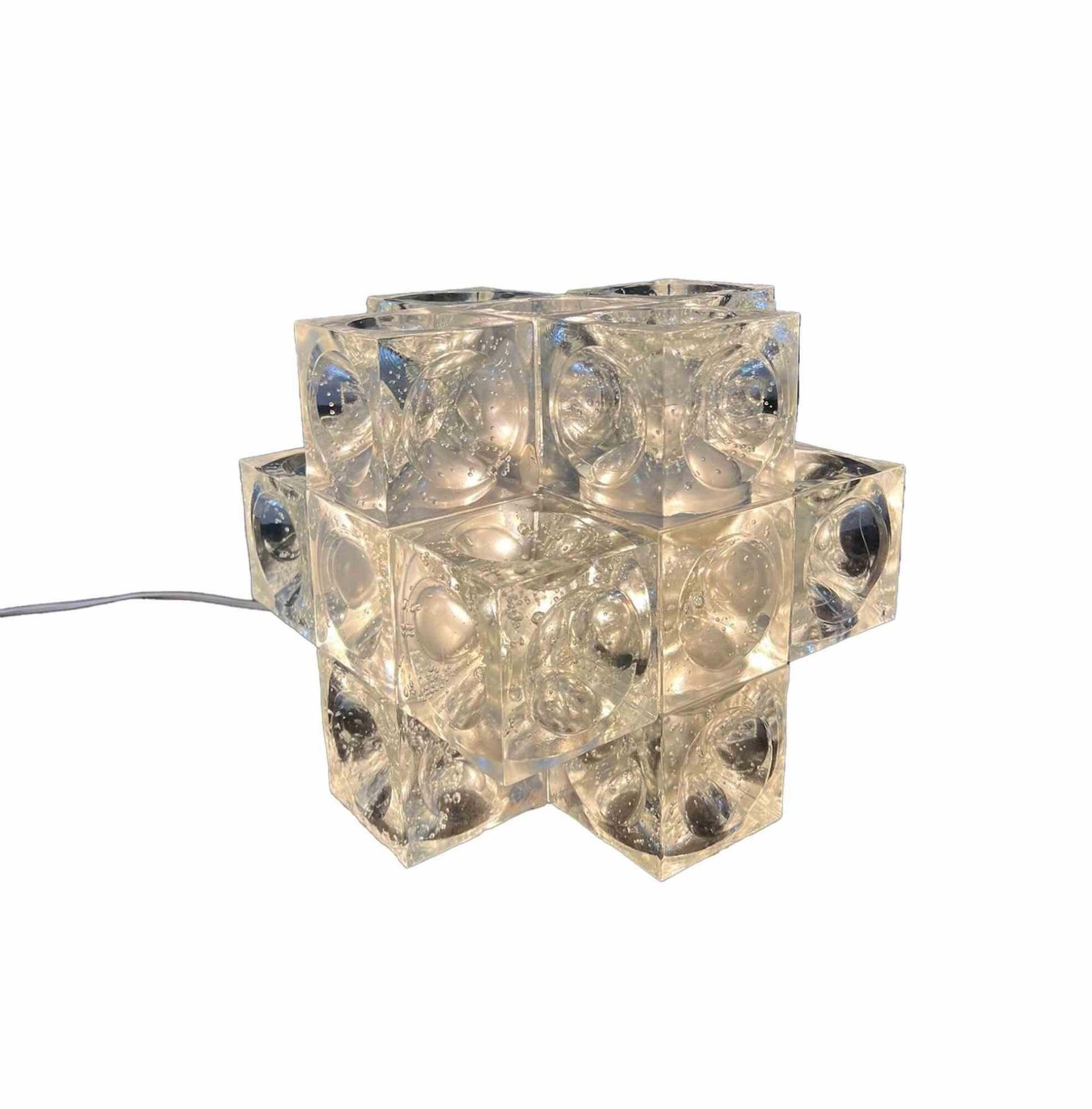 Poliarte Adjustable Cubes Lamp By Albano Poli For Poliarte, Italy, Circa 1970s photo furniture