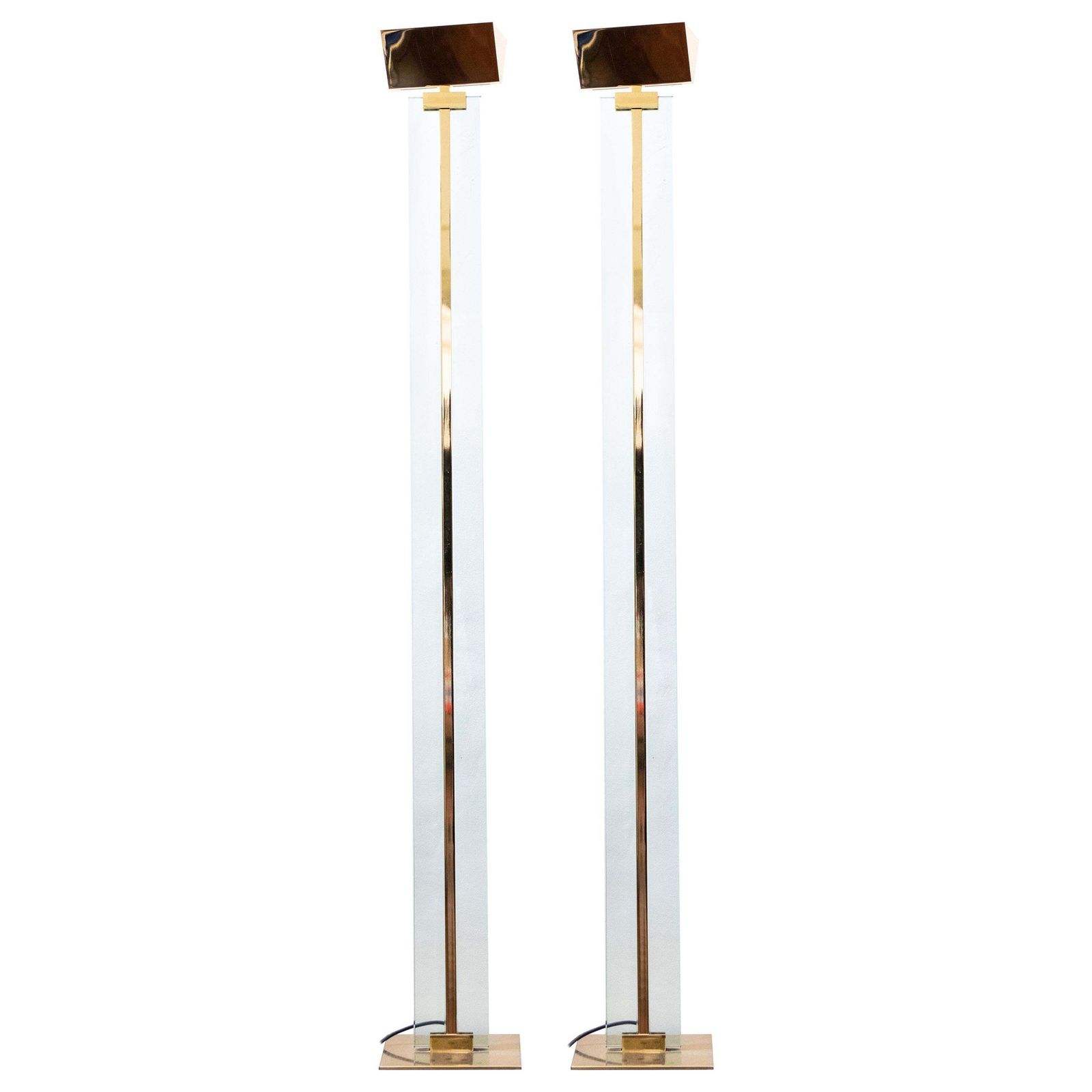 Vintage Pair Of Floor Lamps By Gianfranco Frattini For Relco Design, 1970s