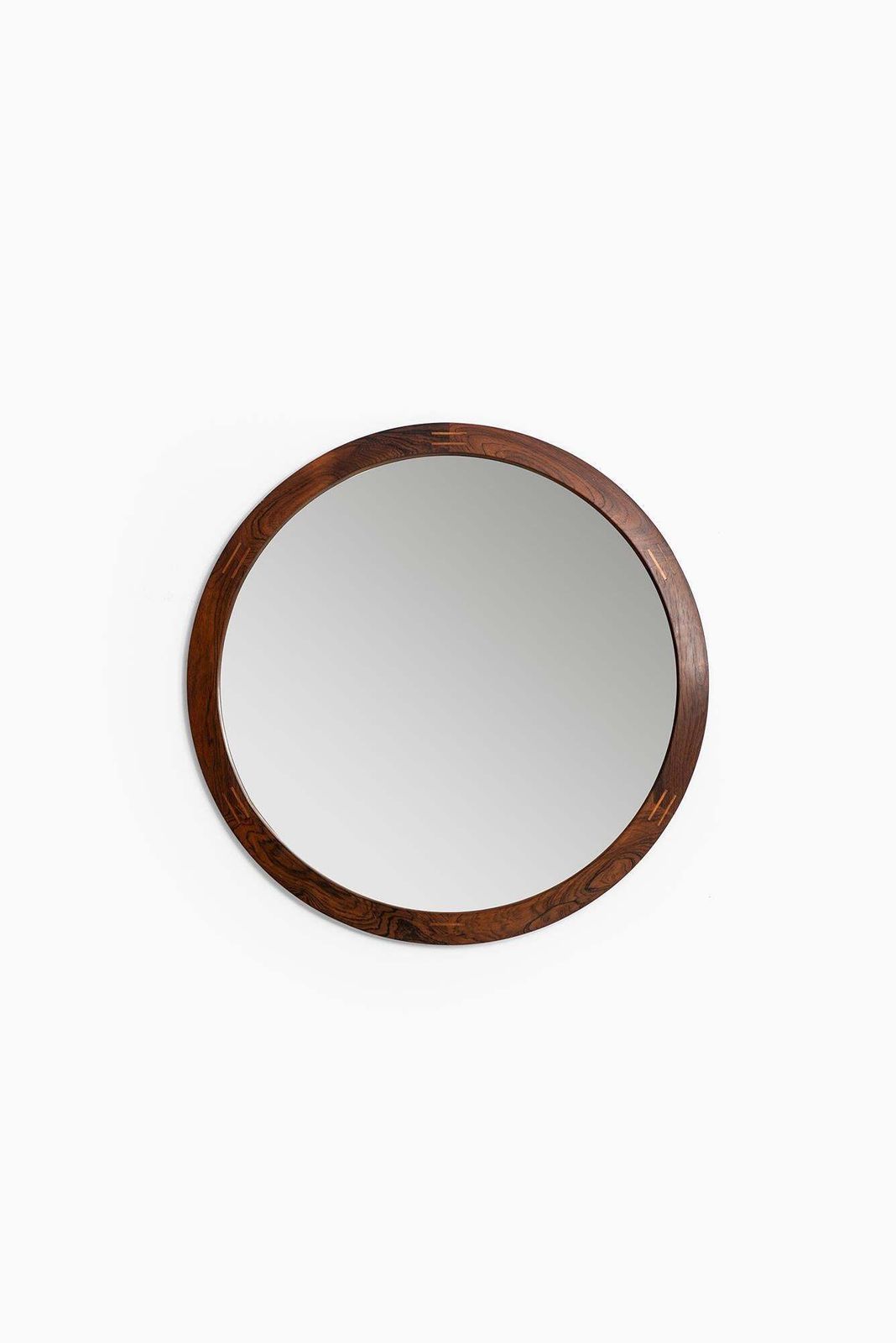 Aksel Kjersgaard Round Mirror In Rosewood By Odder In Denmark photo furniture