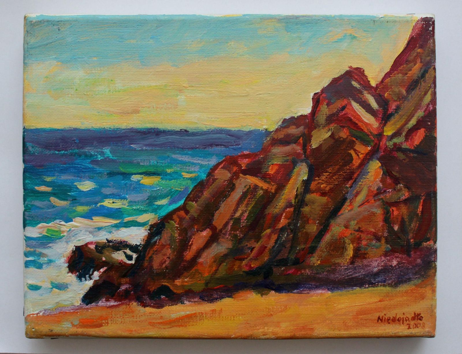 Marek Niedojadłorocks In Spain   21 Century, Oil Landscape Painting, Colourful2008 photo furniture